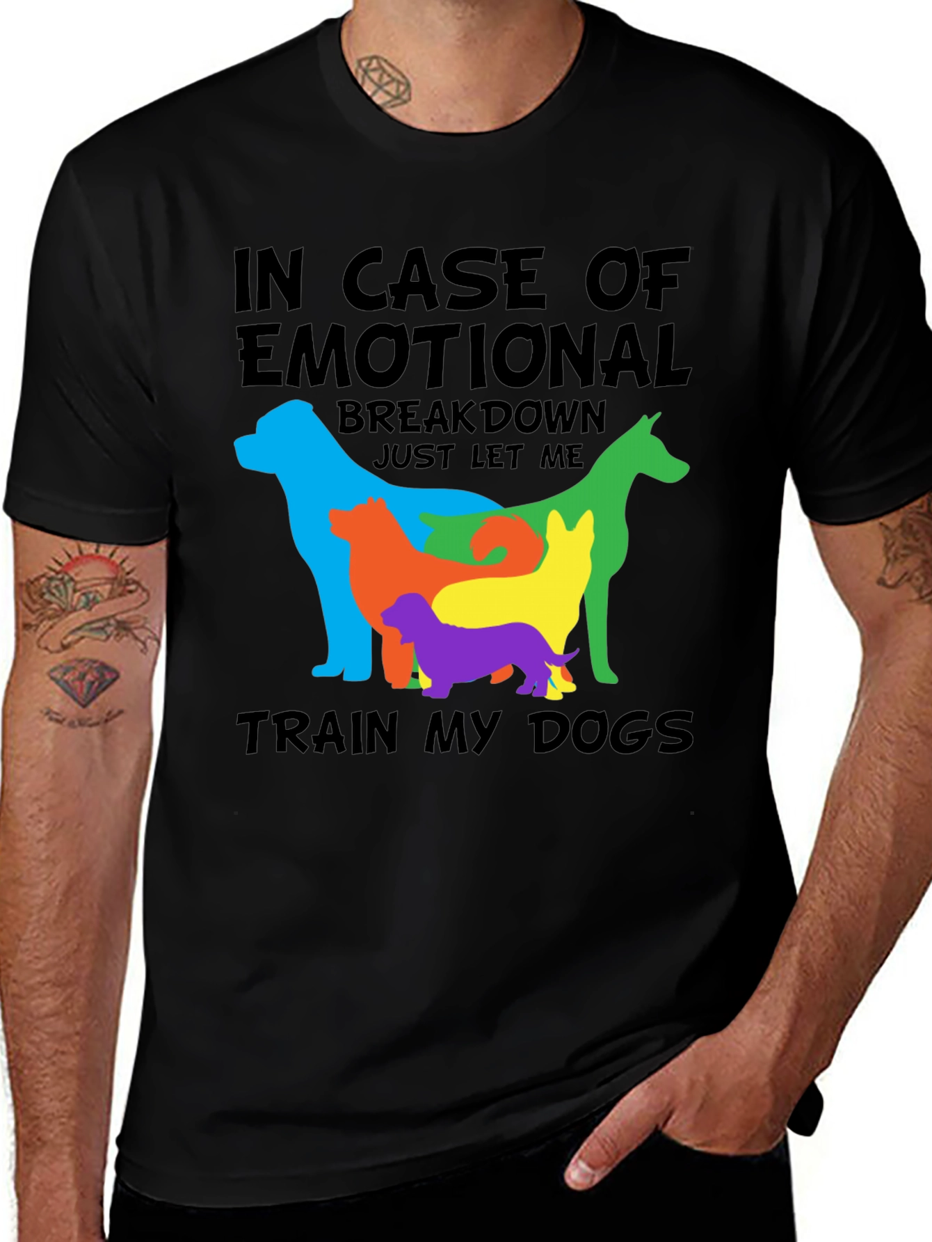 Variant 26 of Emotional Support Dogs Graphic Tee