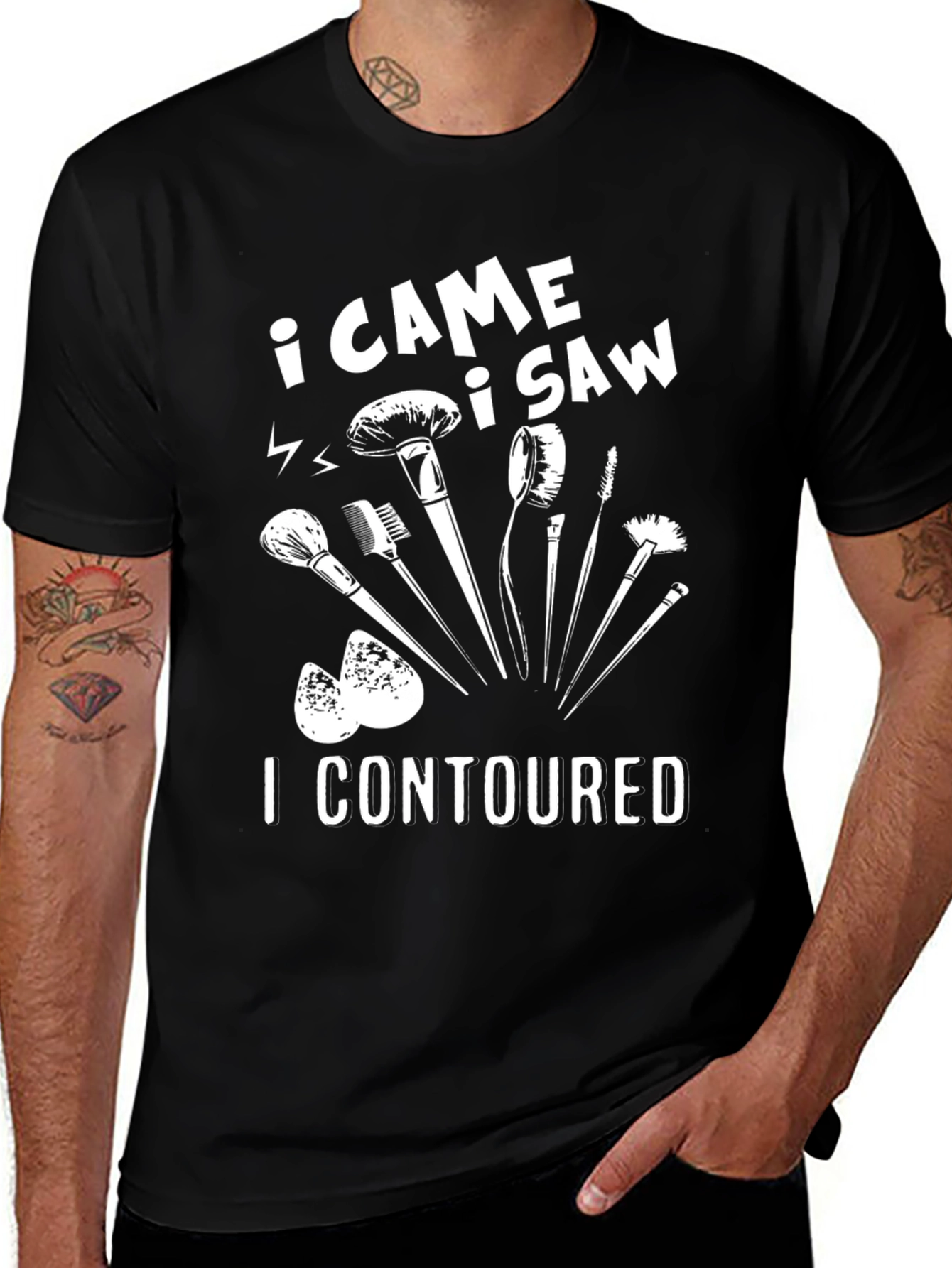 Variant 17 of I Came I Saw I Contoured Graphic T-Shirt