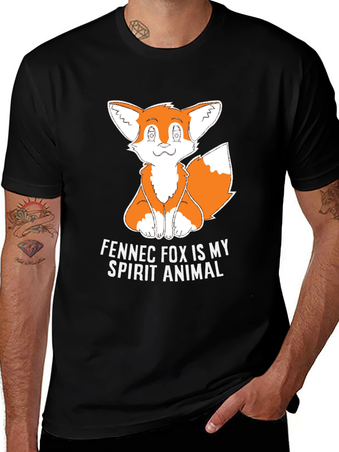 Variant 25 of Fennec Fox Spirit Animal Graphic T-Shirt