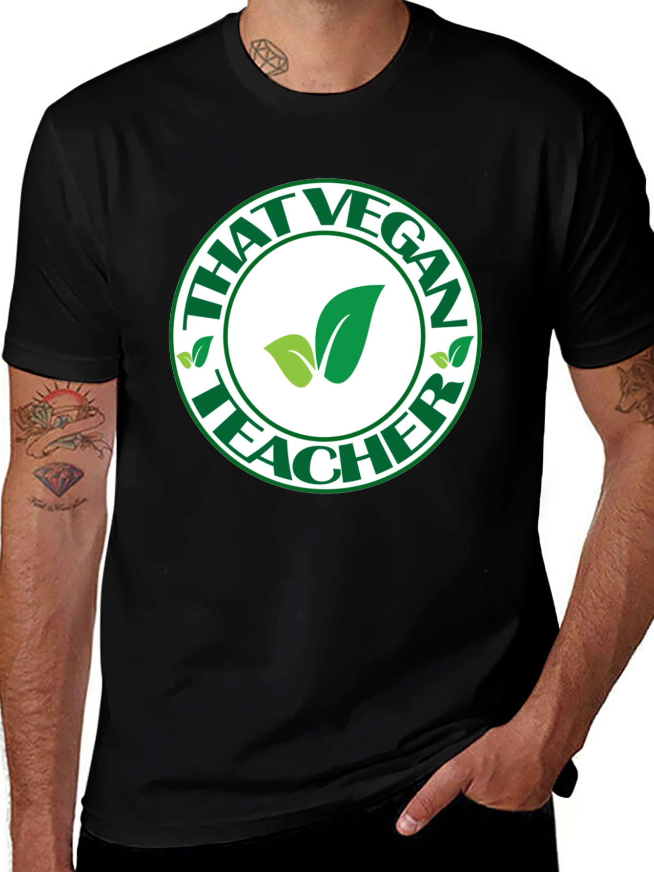 Variant 28 of That Vegan Teacher T-Shirt, Black, Unisex