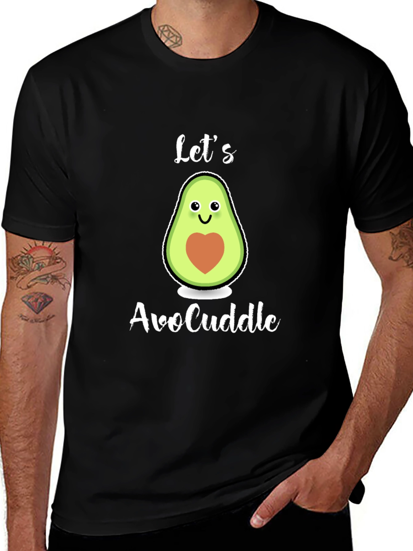 Variant 24 of Let's AvoCuddle T-Shirt: Cute Avocado Graphic Tee