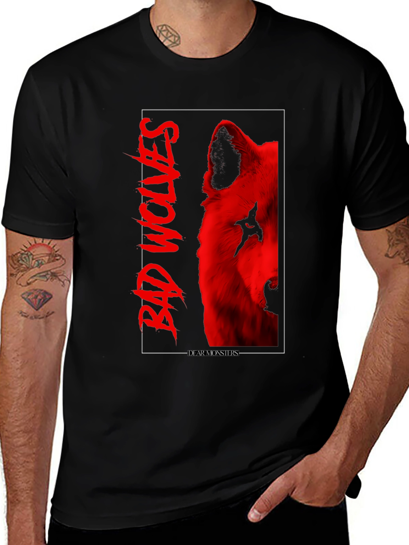 Bad Wolves T-Shirt - Dear Monsters Design