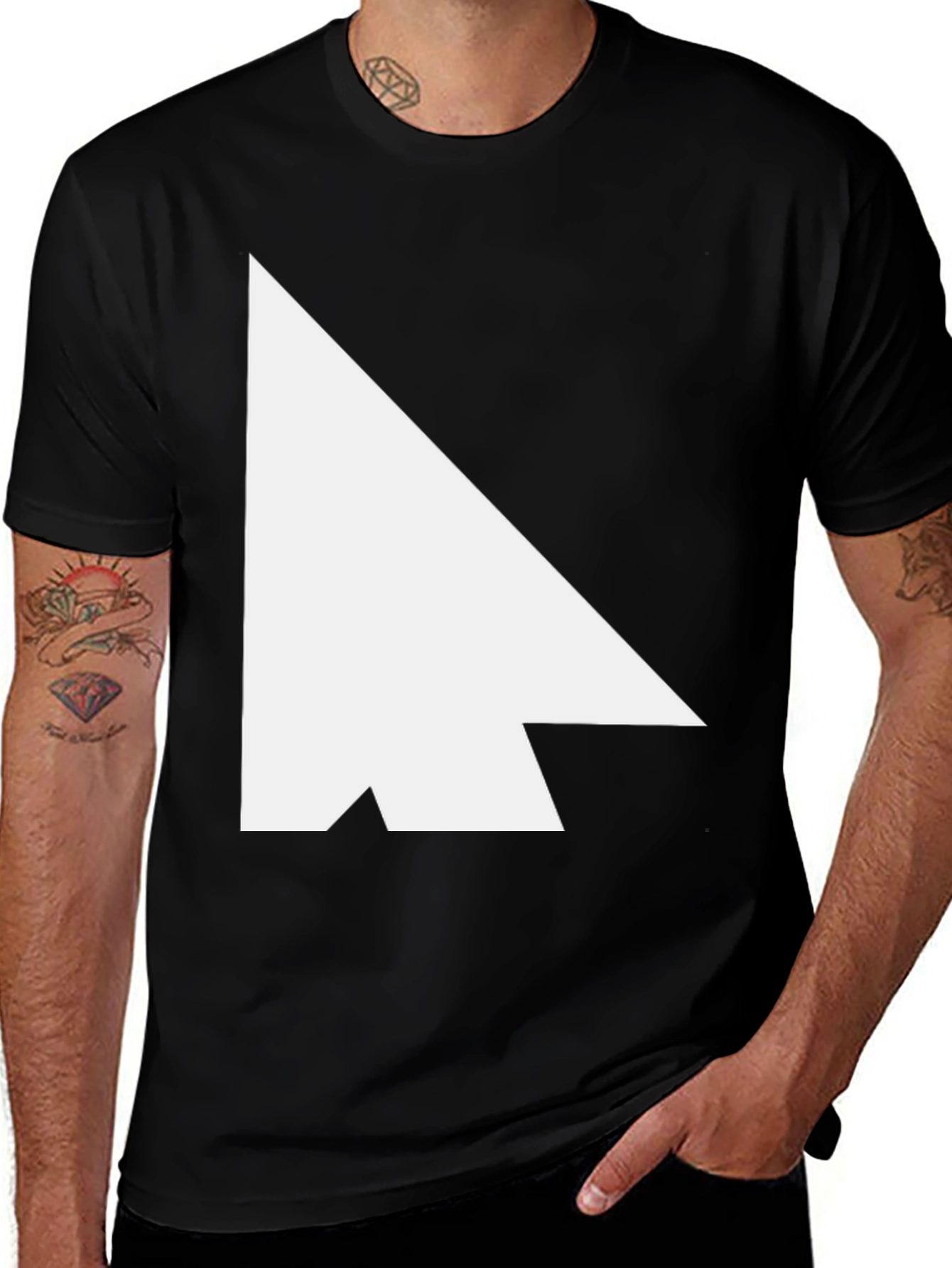Variant 10 of Arrow Pointer Black T-Shirt
