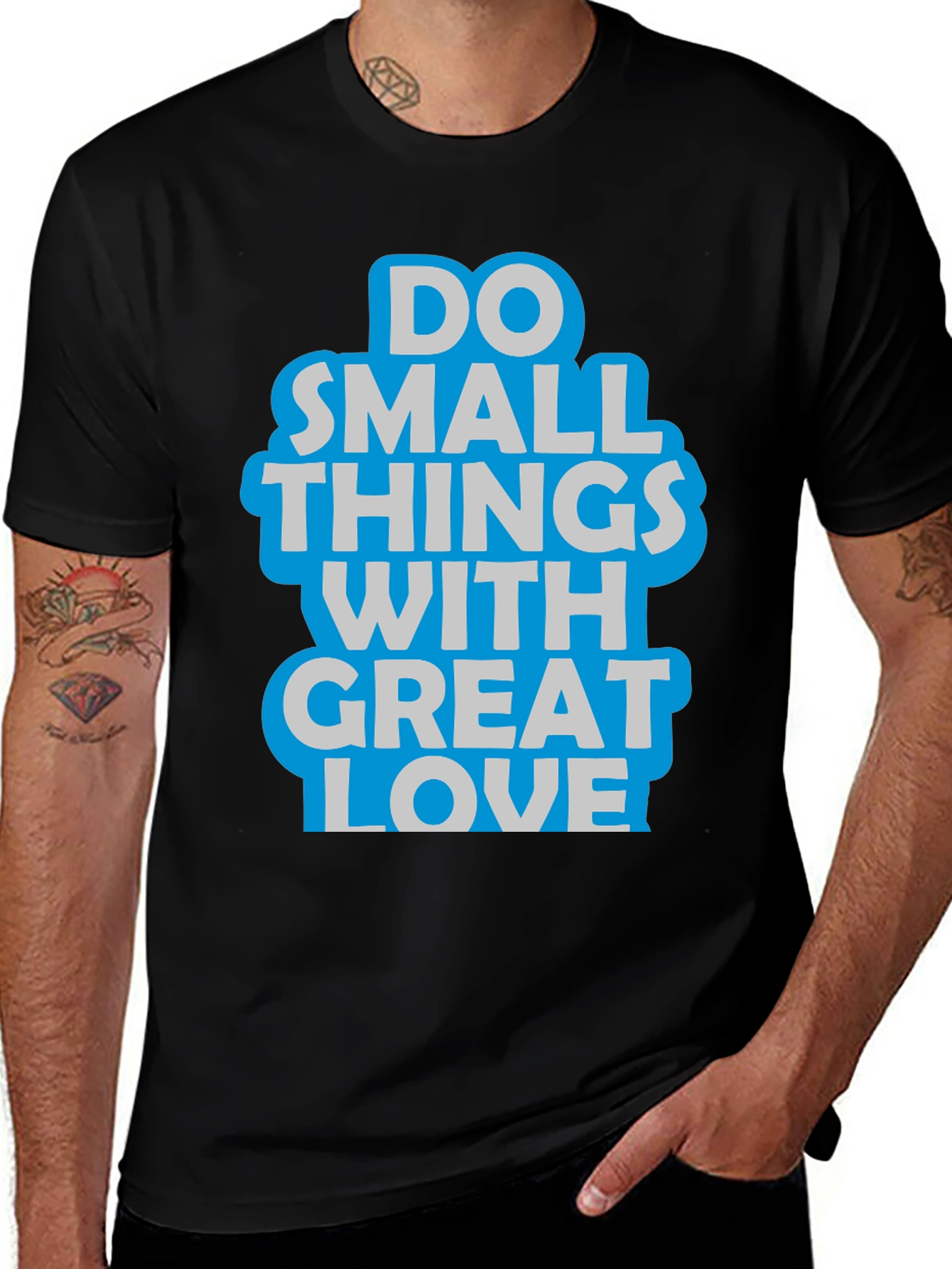 Variant 12 of Inspirational Graphic Tee - Do Small Things With Great Love