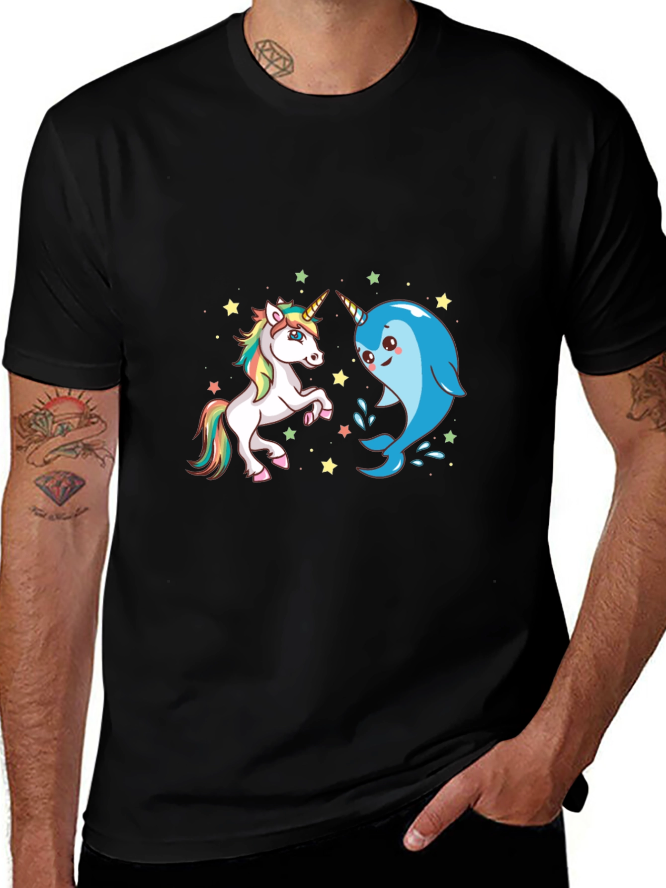 Variant 13 of Unicorn & Narwhal Tee