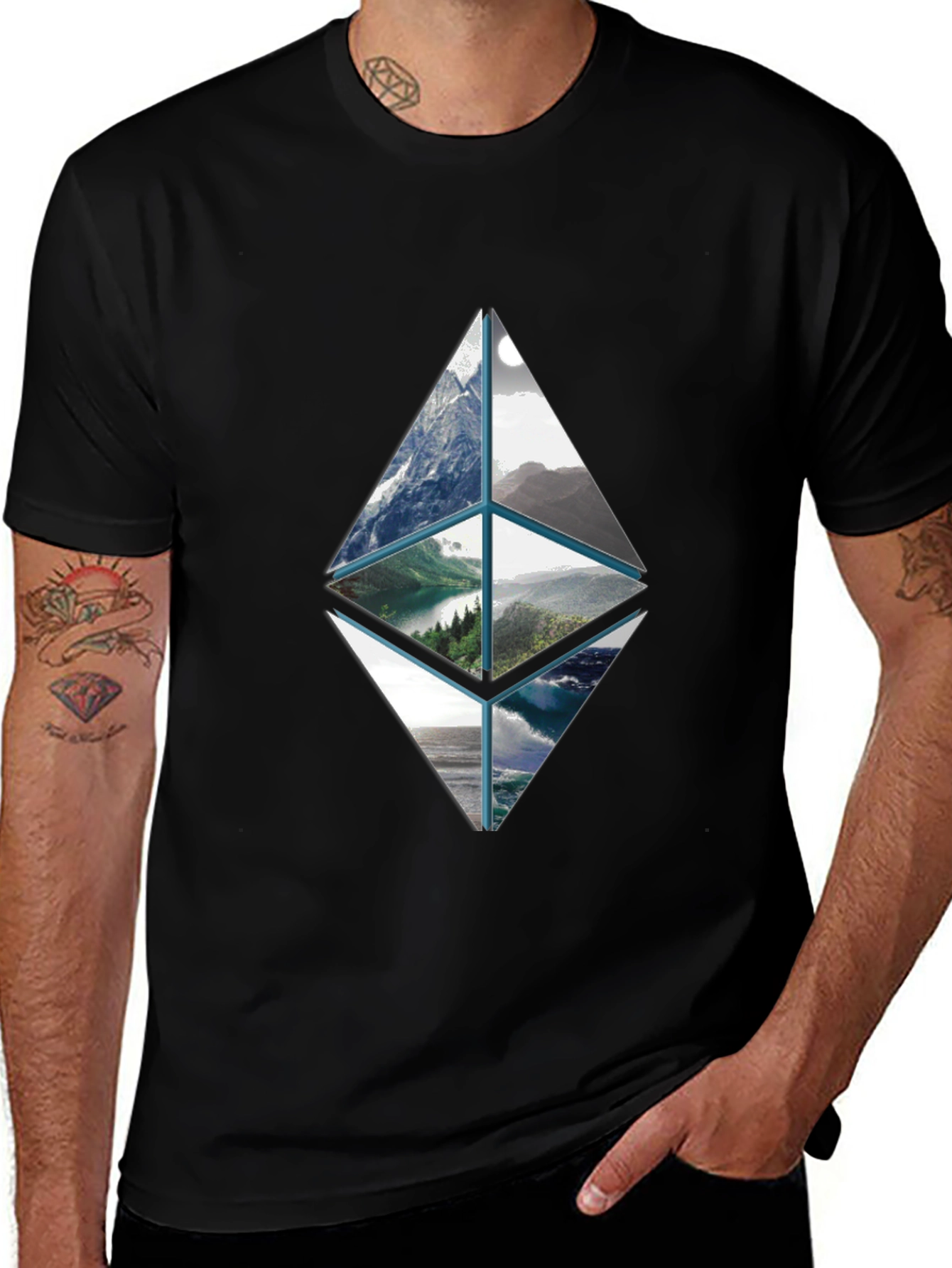 Ethereum Nature T-Shirt - Crypto Style