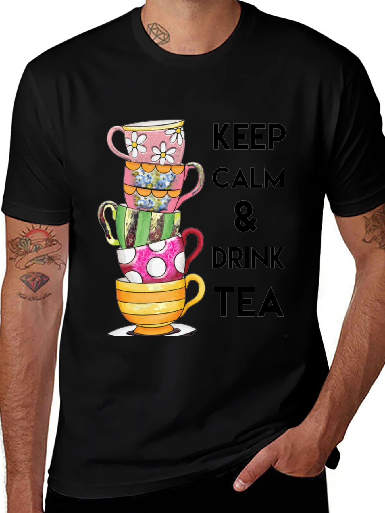 Variant 13 of Keep Calm & Drink Tea Graphic T-Shirt