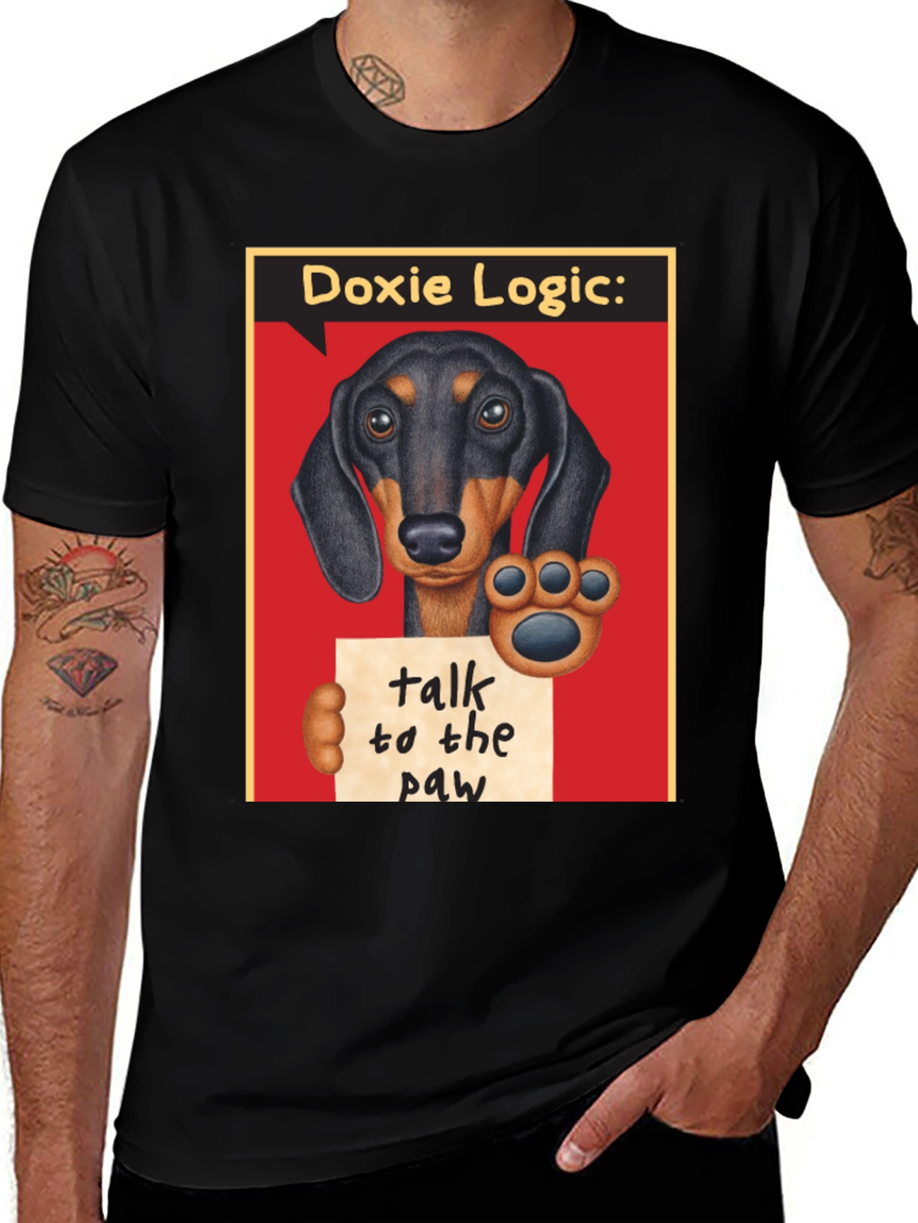 Dachshund T-Shirt - Talk to the Paw