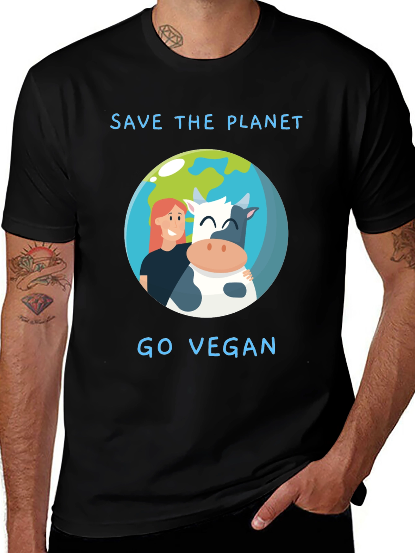 Variant 7 of Vegan Save Planet T-Shirt