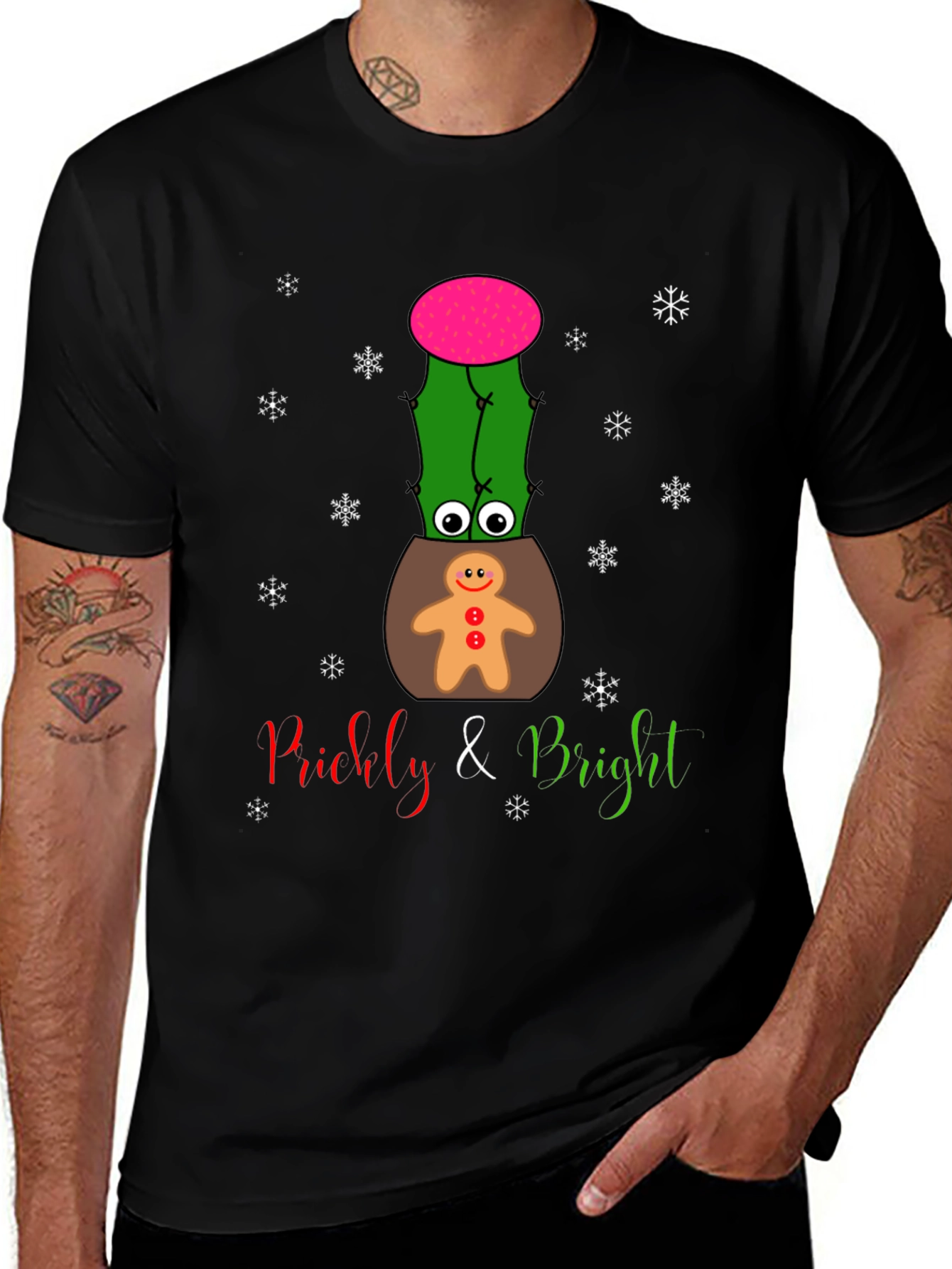 Variant 10 of Prickly & Bright Holiday Cactus T-Shirt