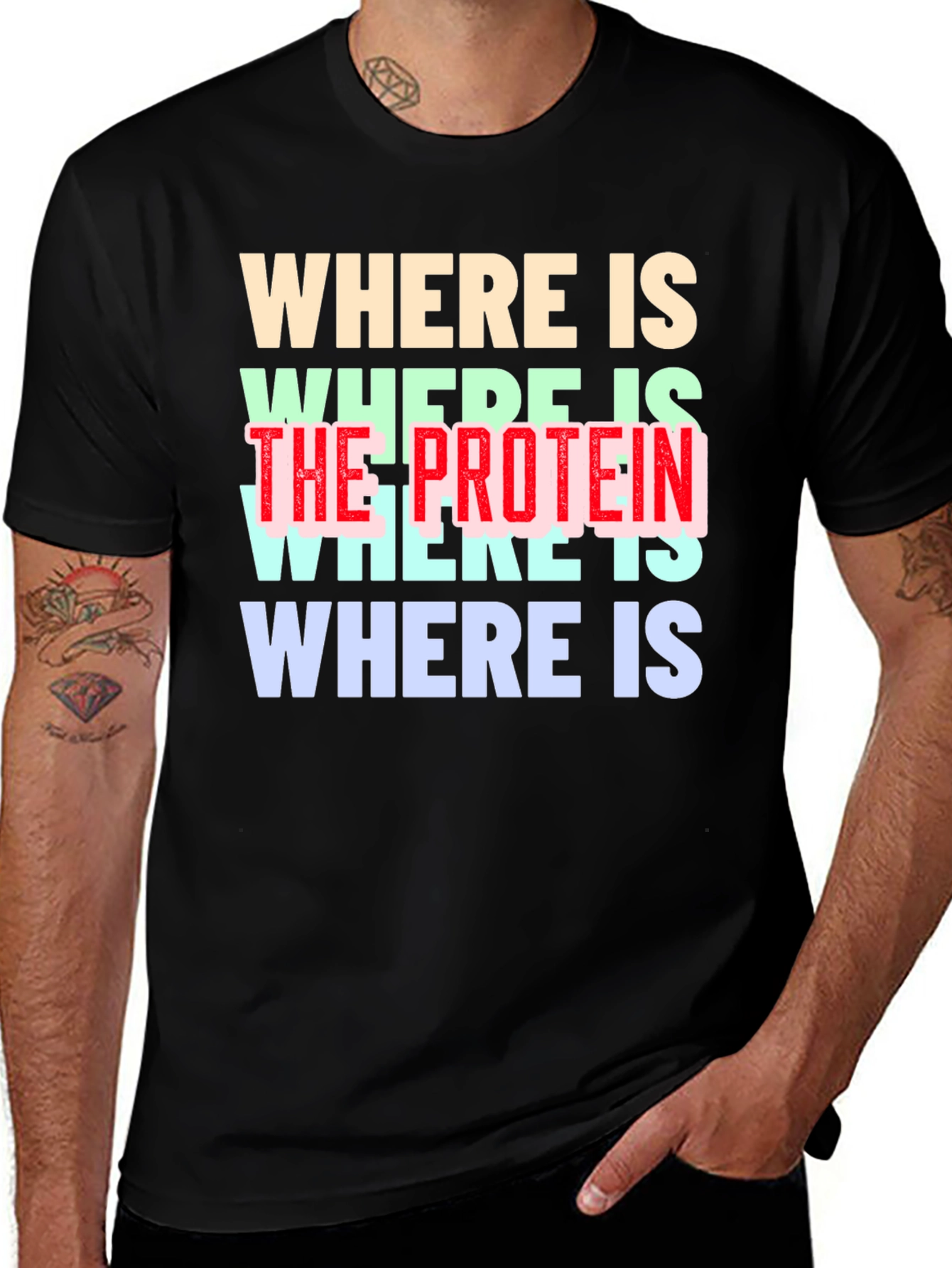 Variant 13 of Where is the Protein? Graphic Tee