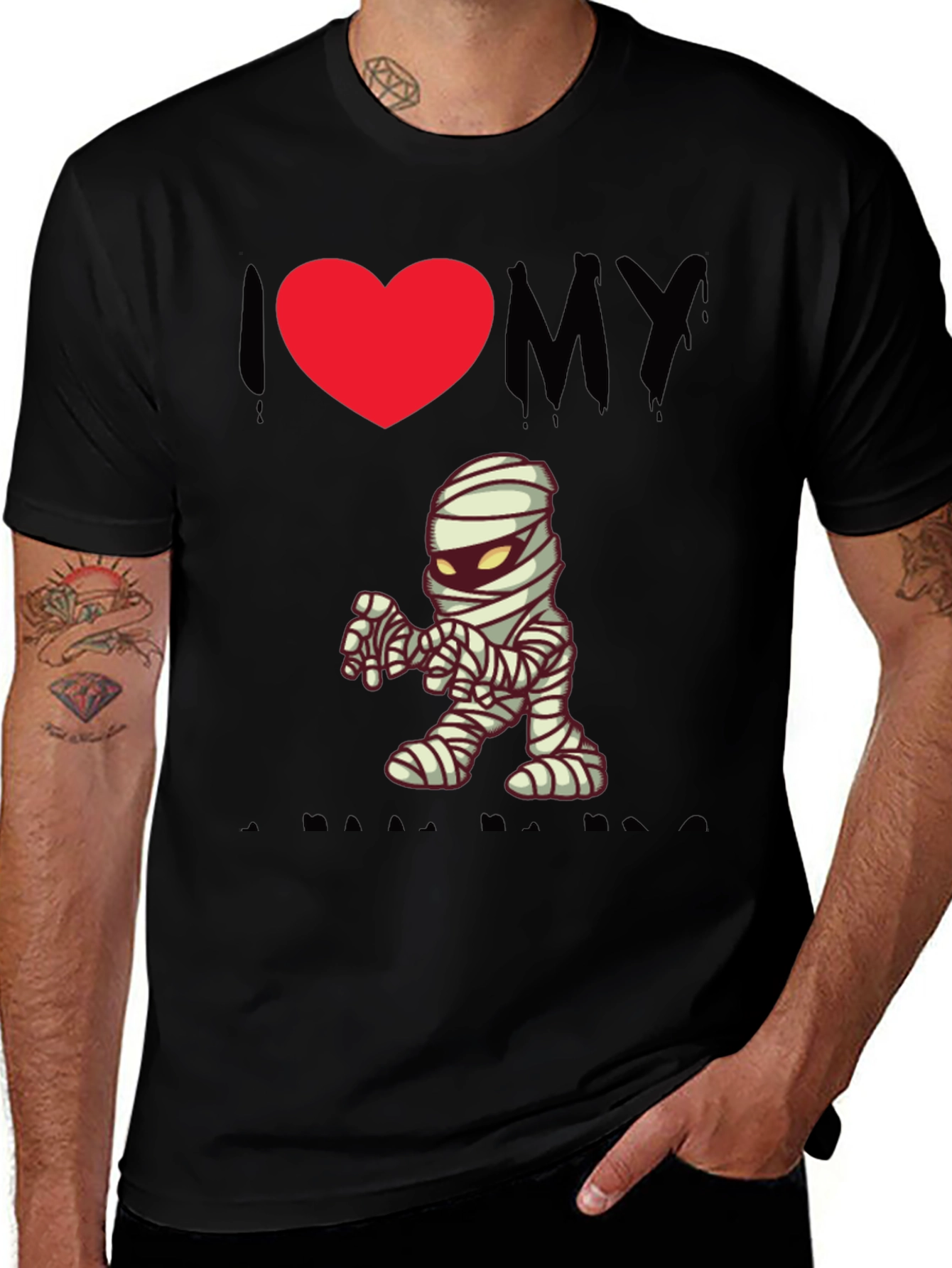 Variant 26 of I Love My Mummy T-Shirt, Halloween Tee