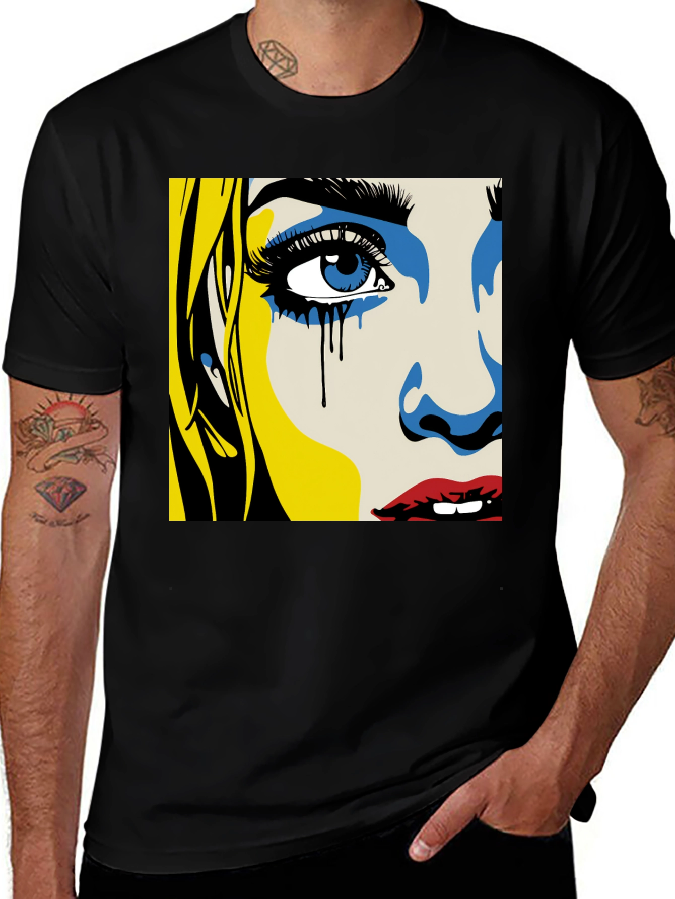 Variant 11 of Pop Art Tears T-Shirt