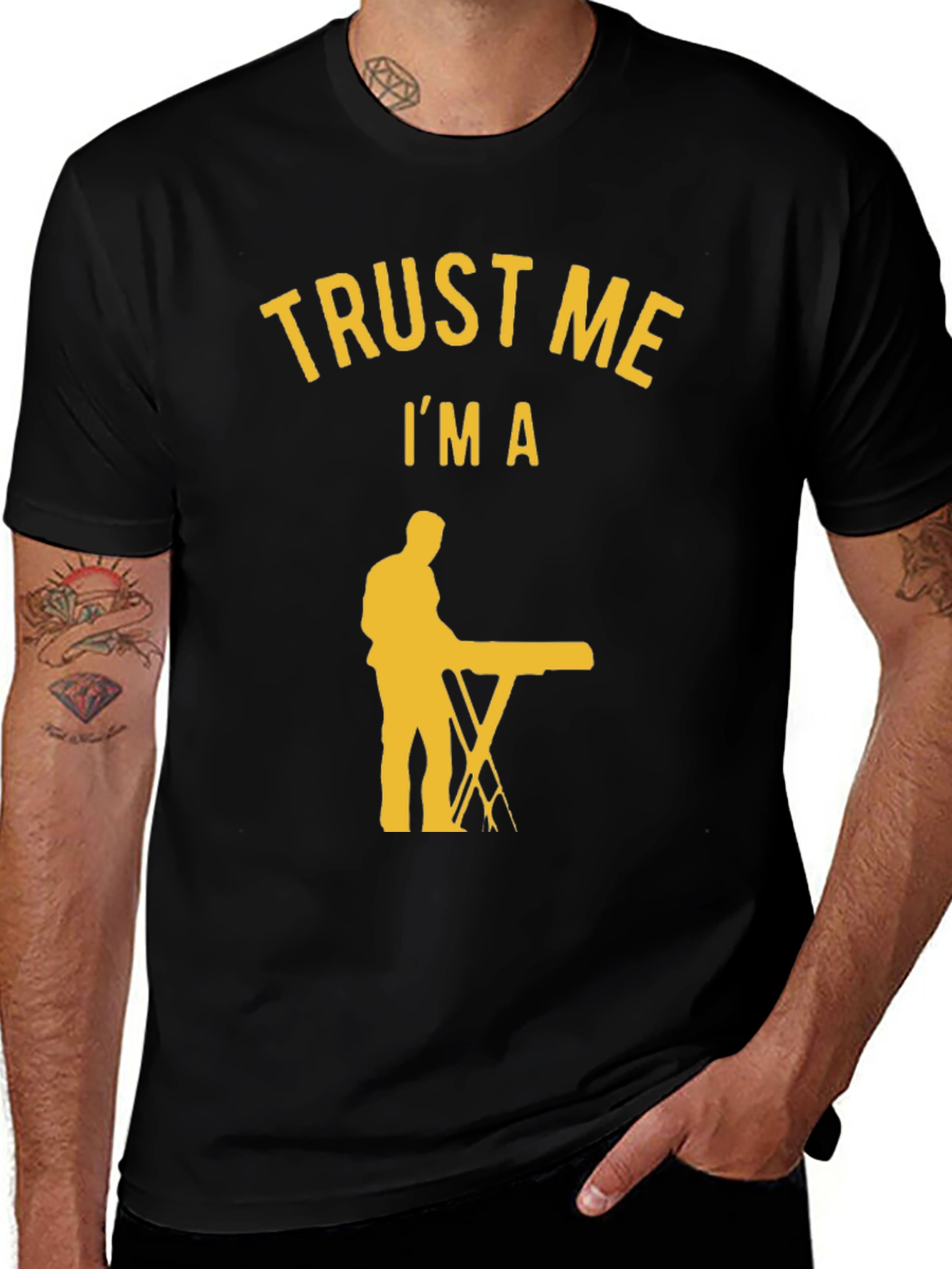 Variant 15 of Trust Me I'm A Musician T-Shirt - Keyboardist Graphic Tee