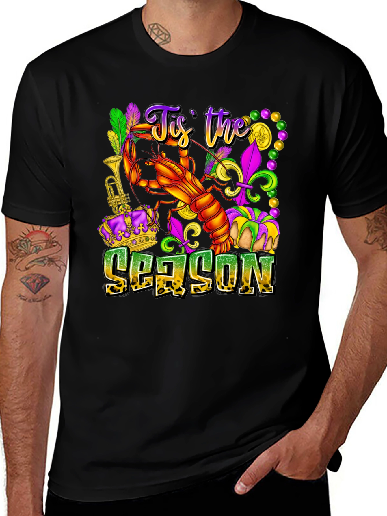 Mardi Gras Lobster T-Shirt - 'Tis the Season