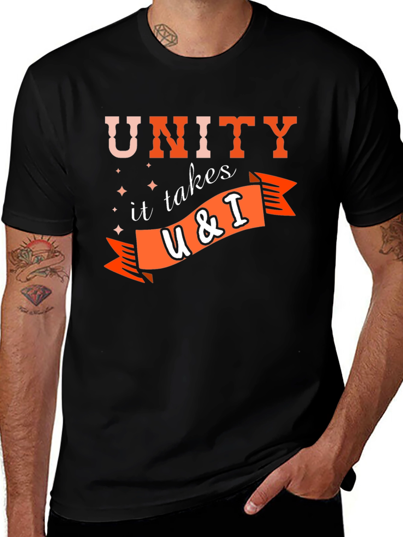 Unity T-Shirt - It Takes U & I Graphic Tee