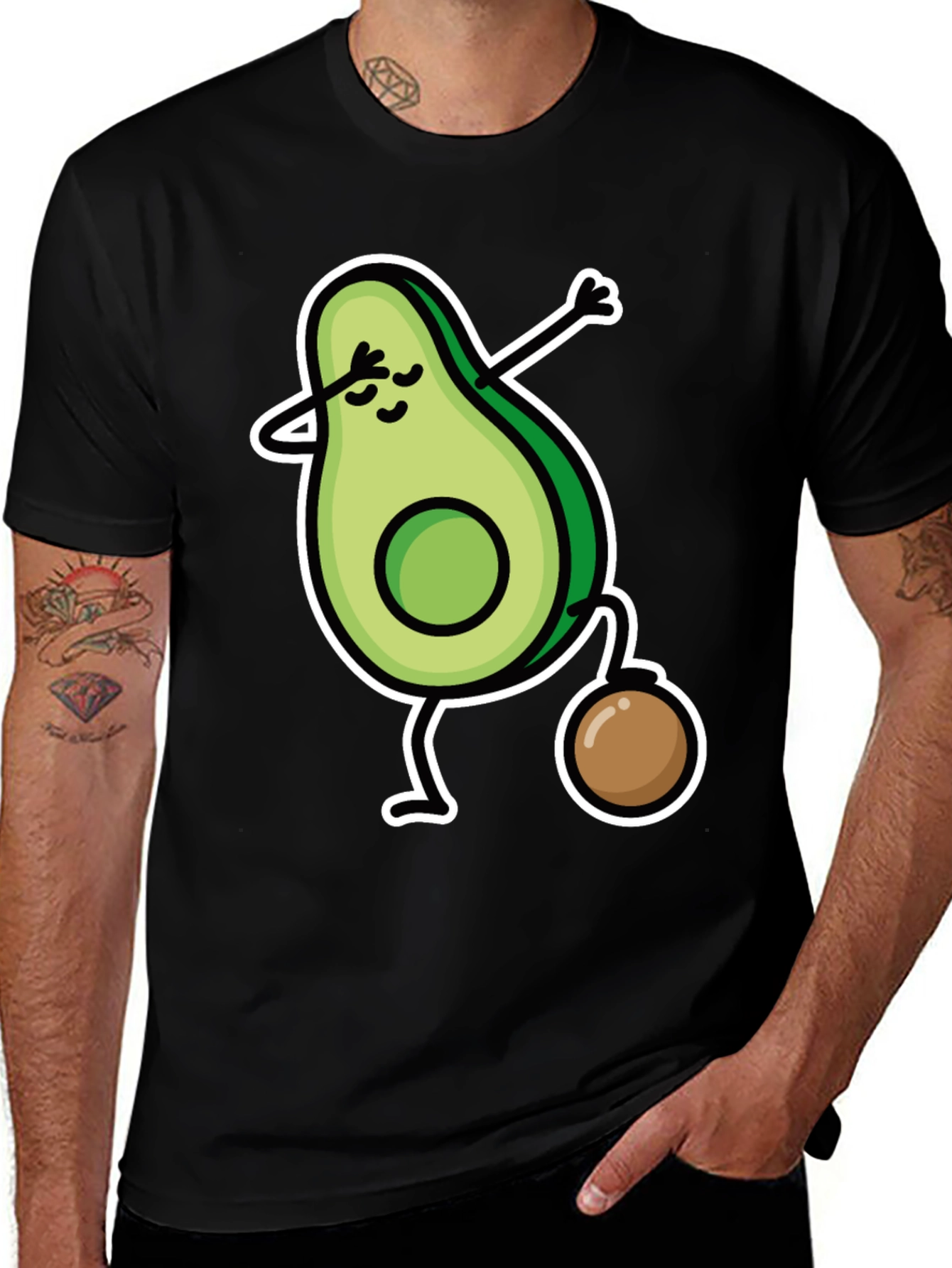 Variant 27 of Dabbing Avocado T-Shirt - Casual Style