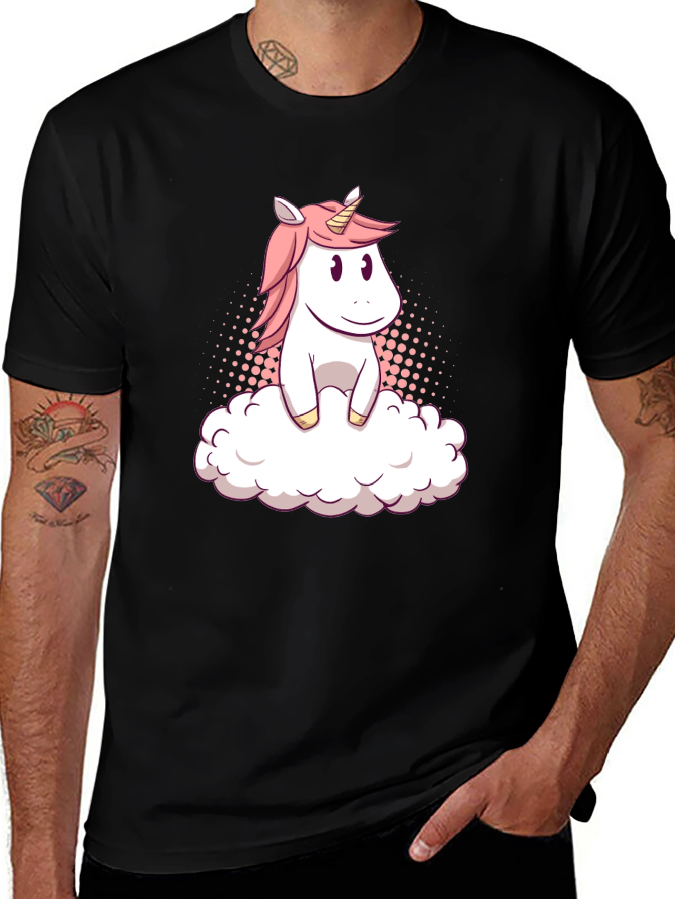 Variant 8 of Unicorn Cloud T-Shirt - Whimsical Graphic Tee