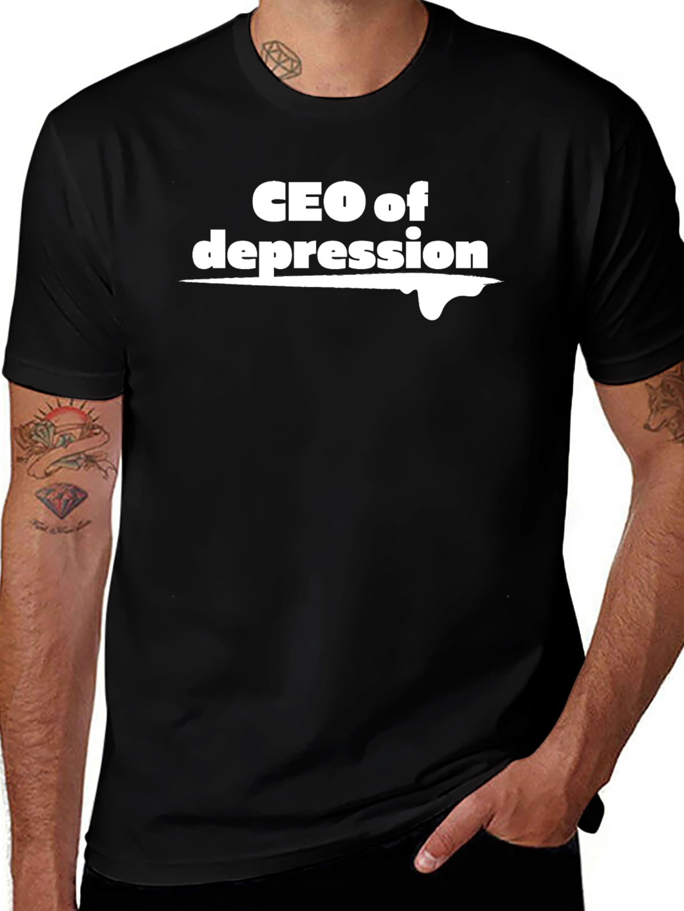 Variant 13 of CEO of Depression Graphic Tee - Trendy Humor