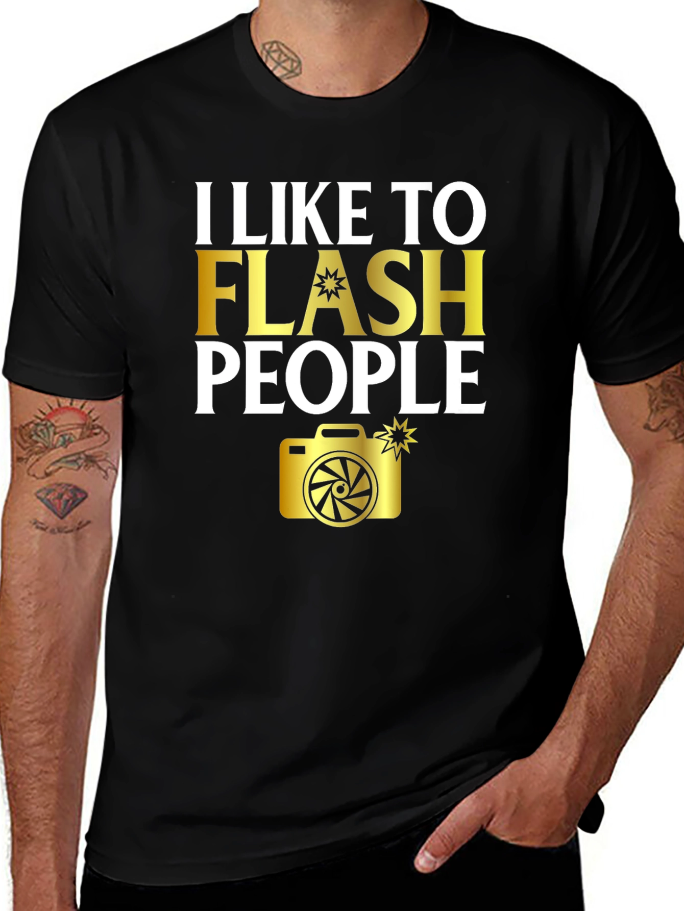 Variant 27 of I Like to Flash People T-Shirt - Photography Humor Tee
