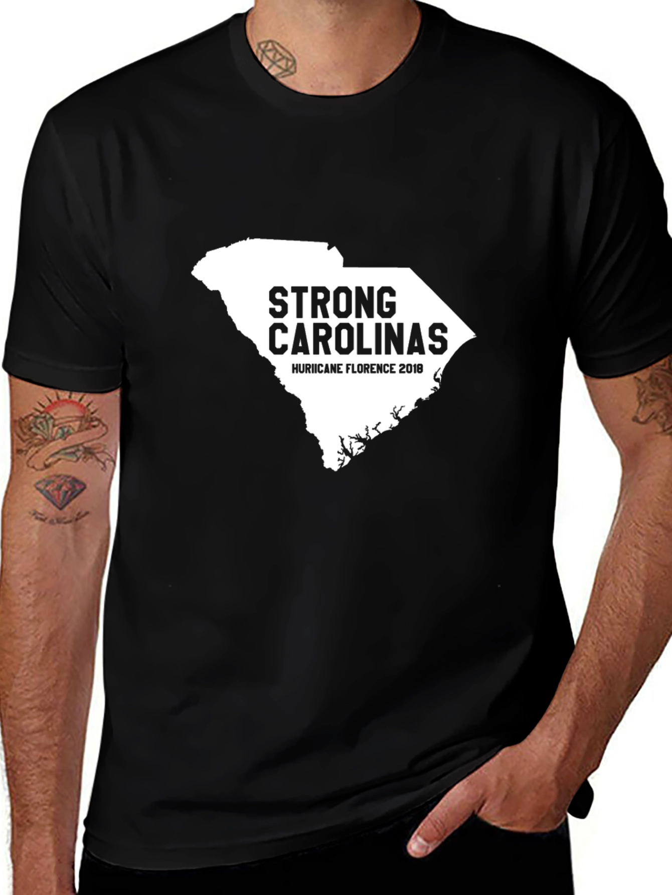 Variant 7 of Strong Carolinas Hurricane Florence 2018 T-Shirt