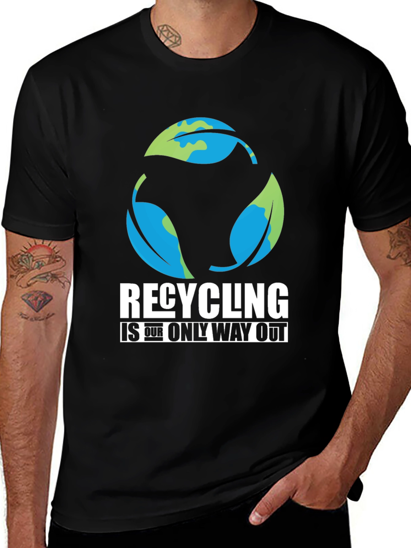 Variant 25 of Recycling is Our Only Way Out Graphic Tee