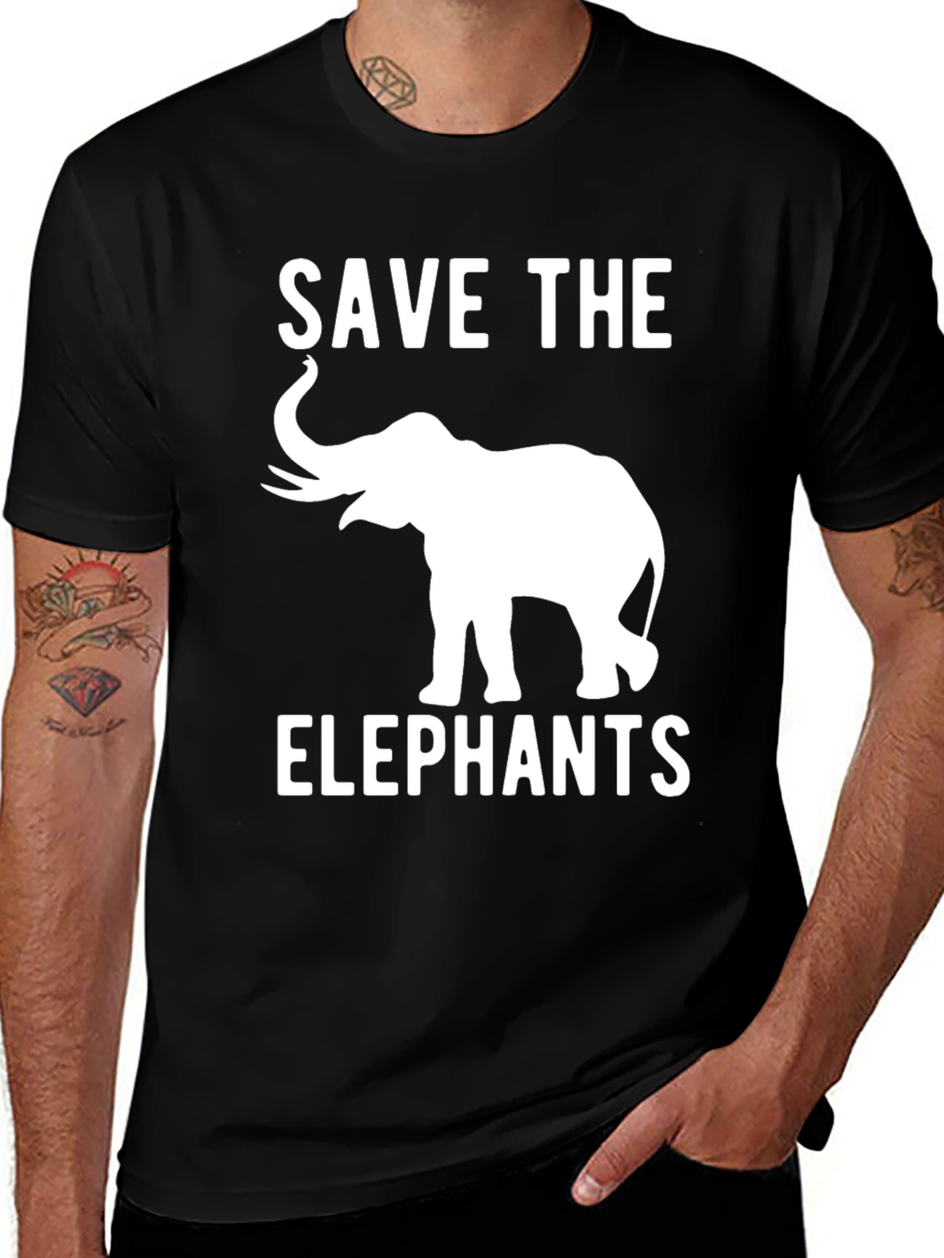 Variant 15 of Save The Elephants Graphic T-Shirt