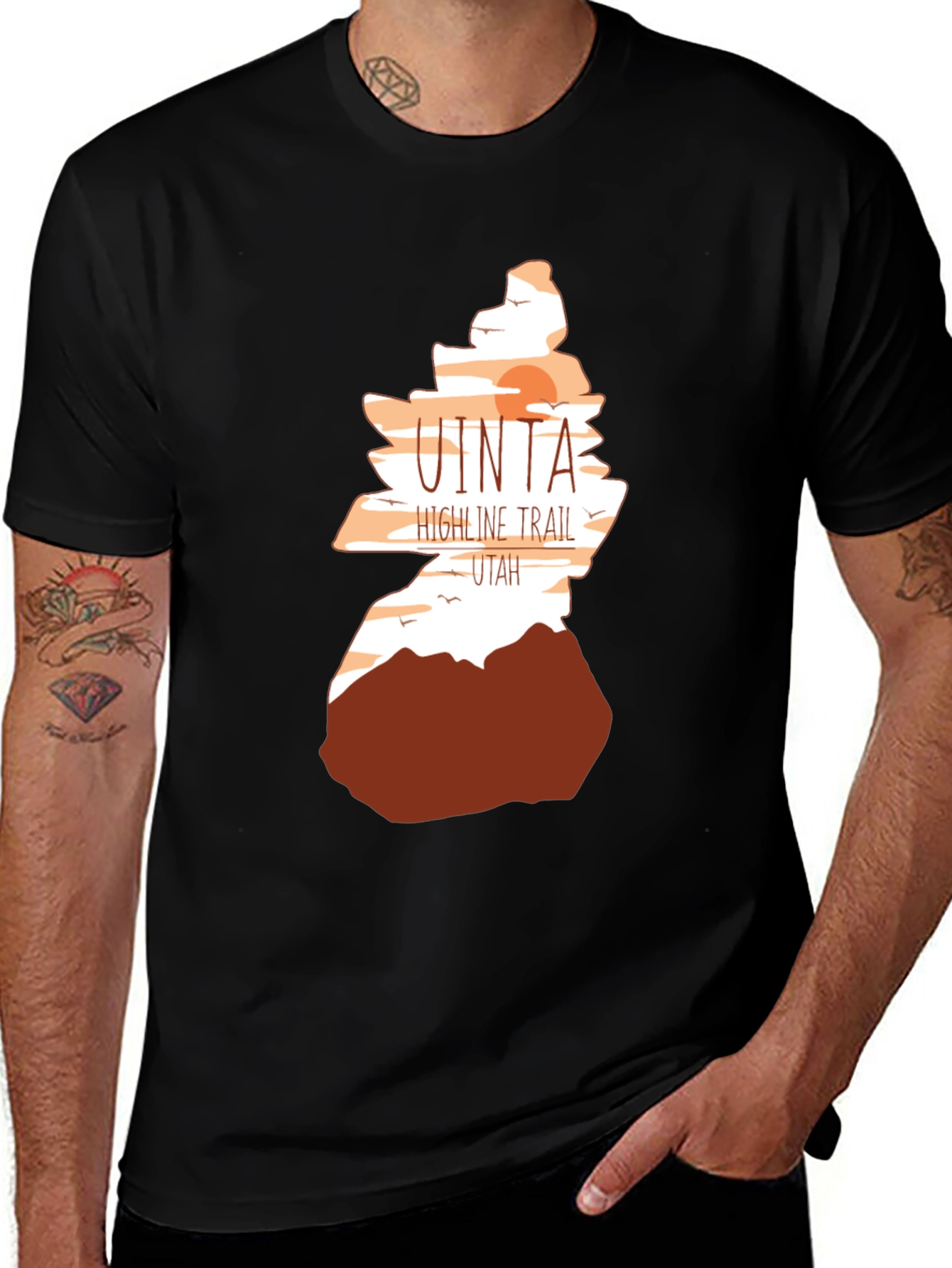 Variant 13 of Uinta Highline Trail Utah Graphic T-Shirt