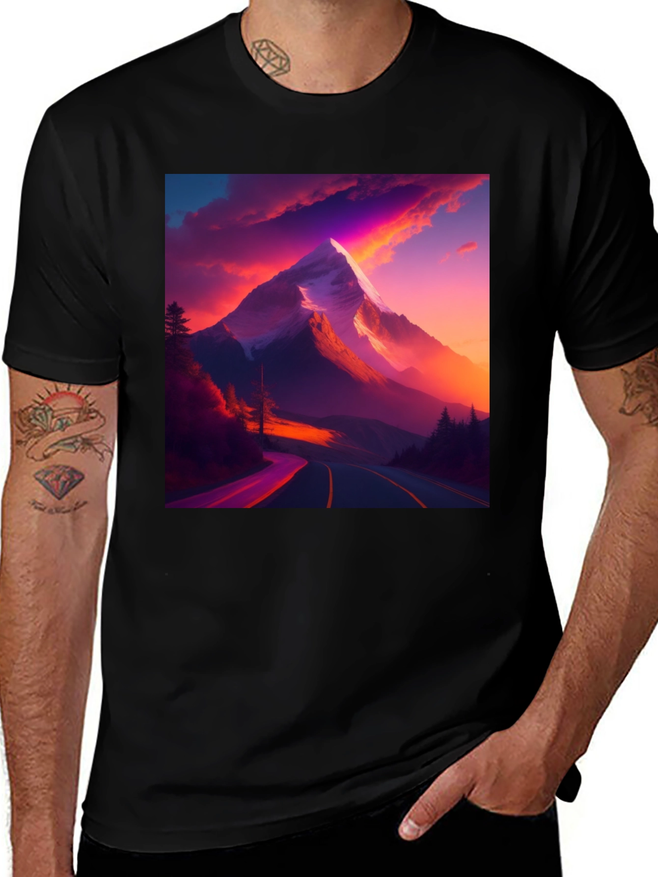 Variant 19 of Mountain Road Graphic Tee