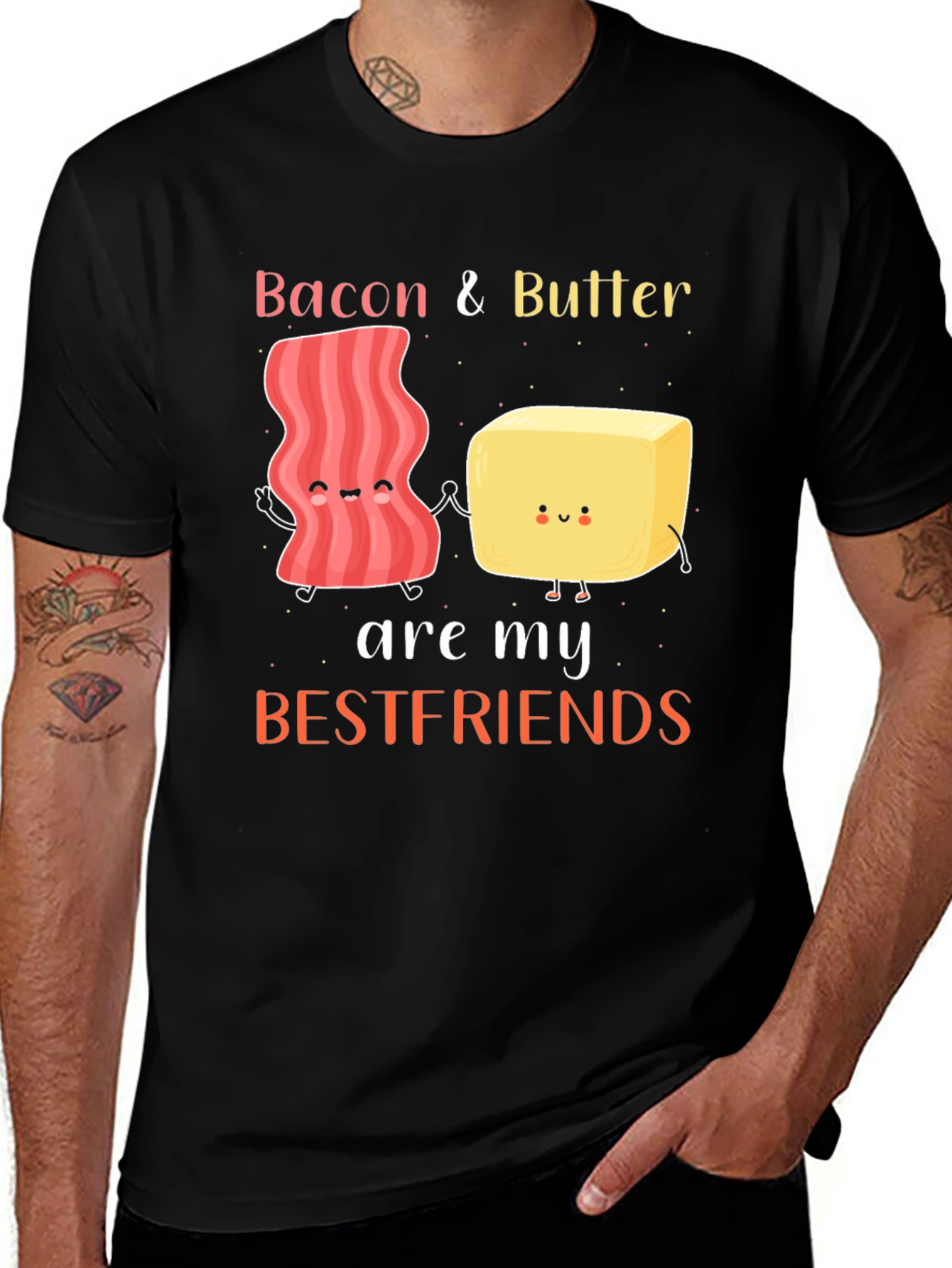 Bacon and Butter Bestfriends T-Shirt - Foodie Tee
