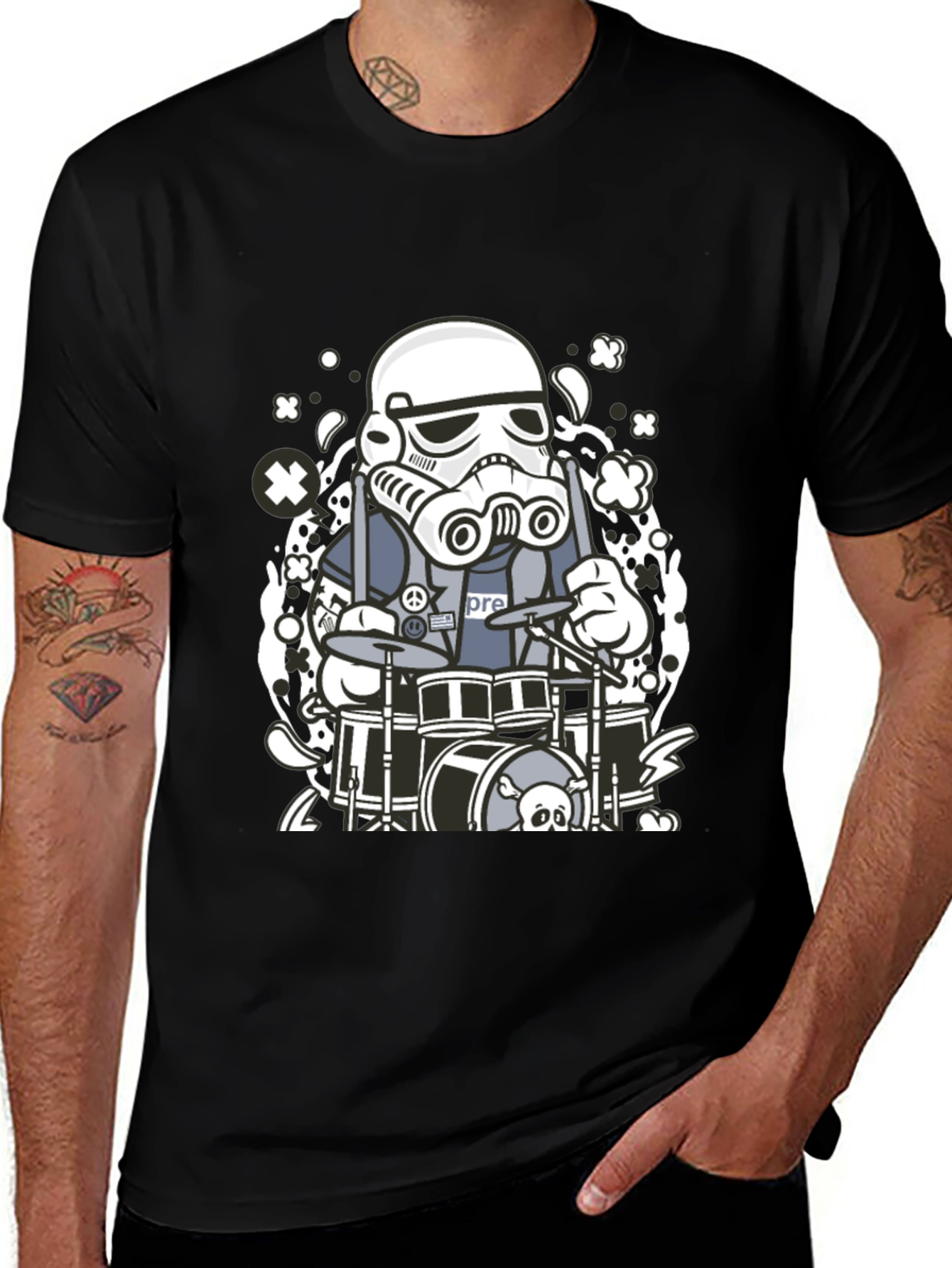 Stormtrooper Drummer Graphic T-Shirt