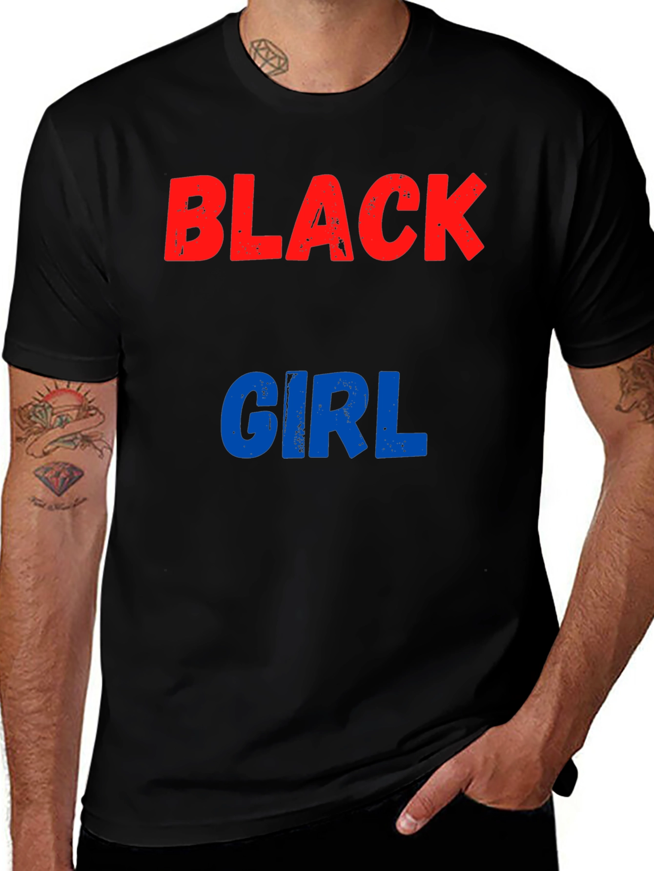 Variant 17 of Black Girl Graphic Tee - Bold Statement Shirt