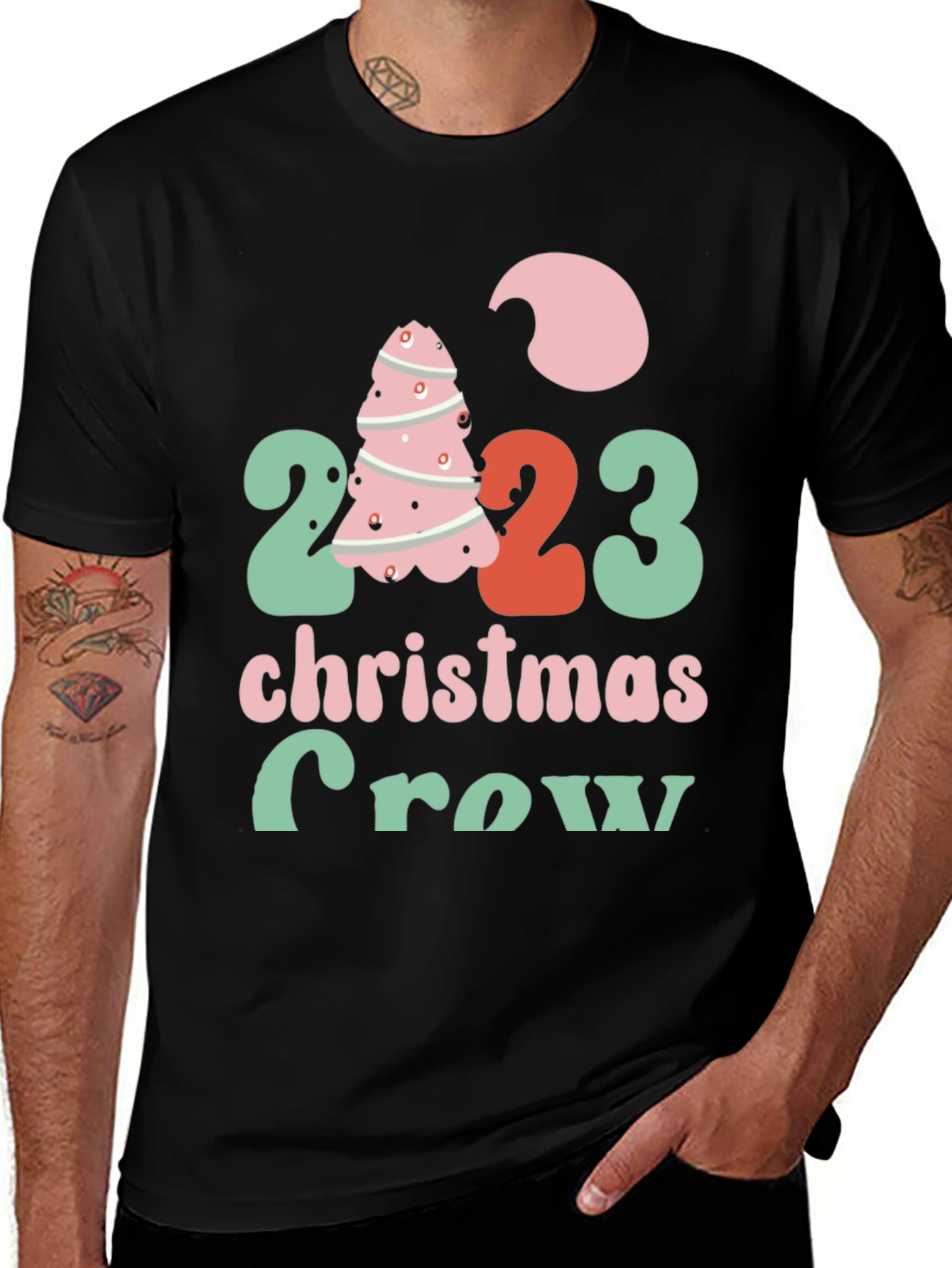 Variant 10 of Christmas Crew 2023 Graphic Tee