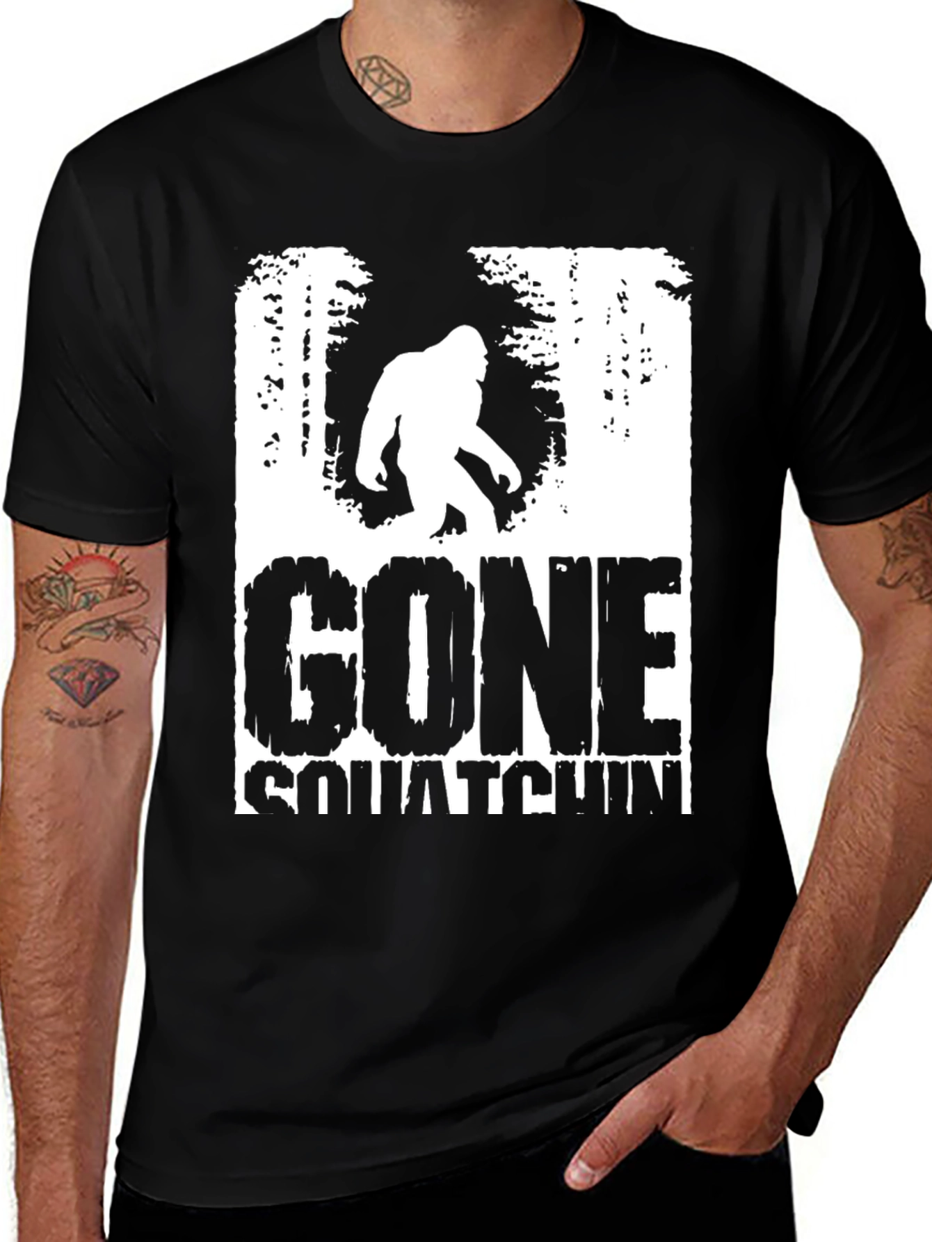 Gone Squatchin' T-Shirt - Bigfoot Adventure Tee