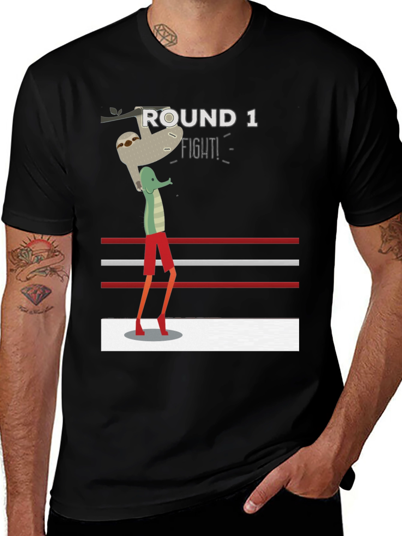 Variant 29 of Round 1 Sloth vs Gator Graphic T-Shirt
