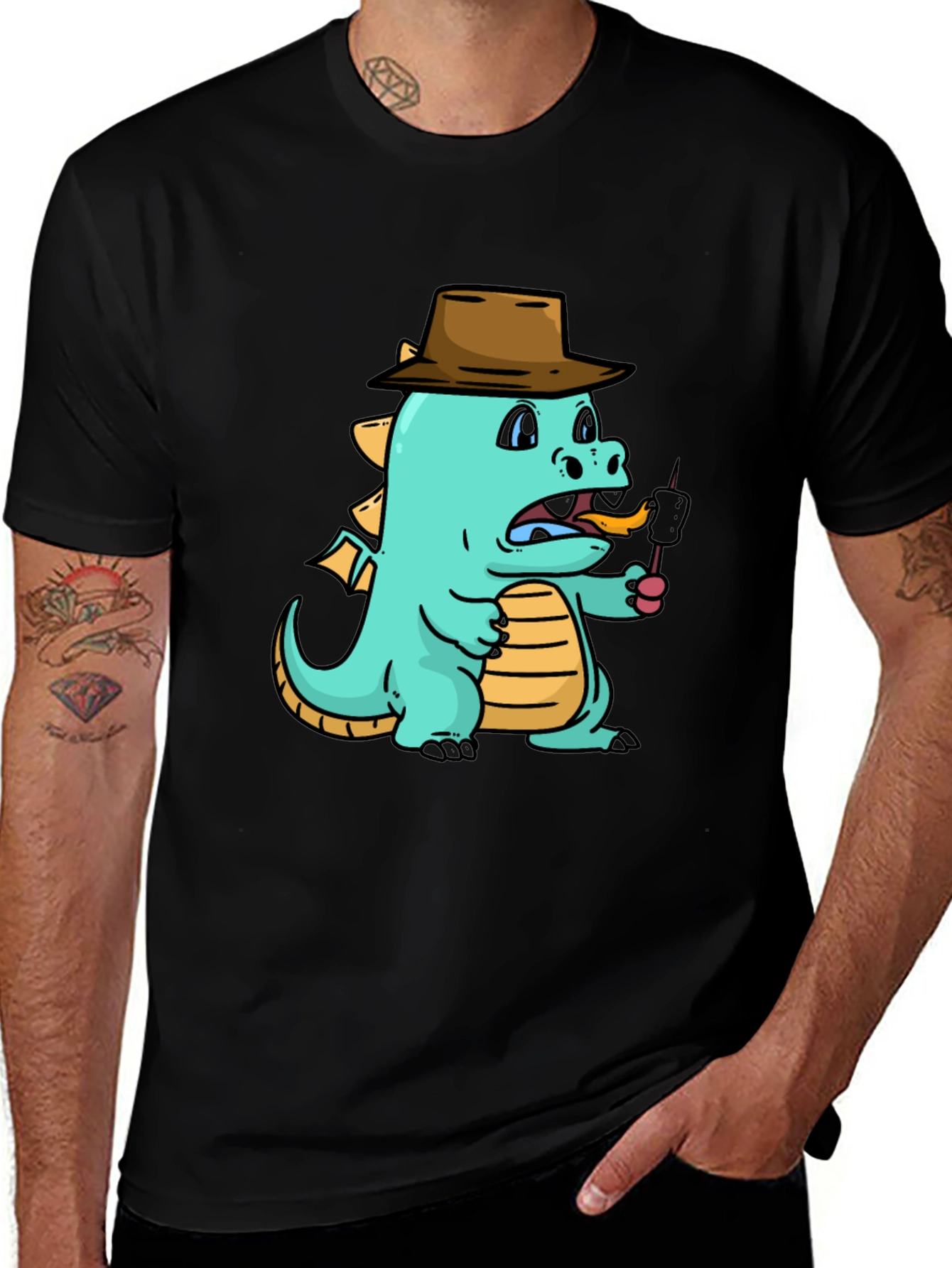 Variant 17 of Dragon Marshmallow T-Shirt - Funny Cartoon Tee
