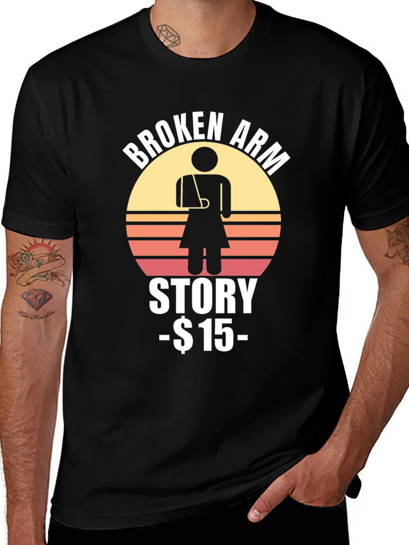 Variant 21 of Broken Arm Story T-Shirt - $15
