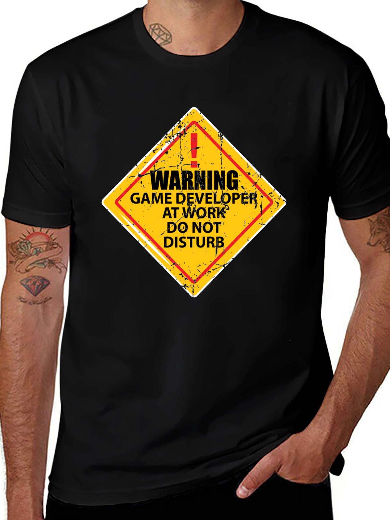 Variant 3 of Warning Game Developer T-Shirt - Funny Programmer Tee