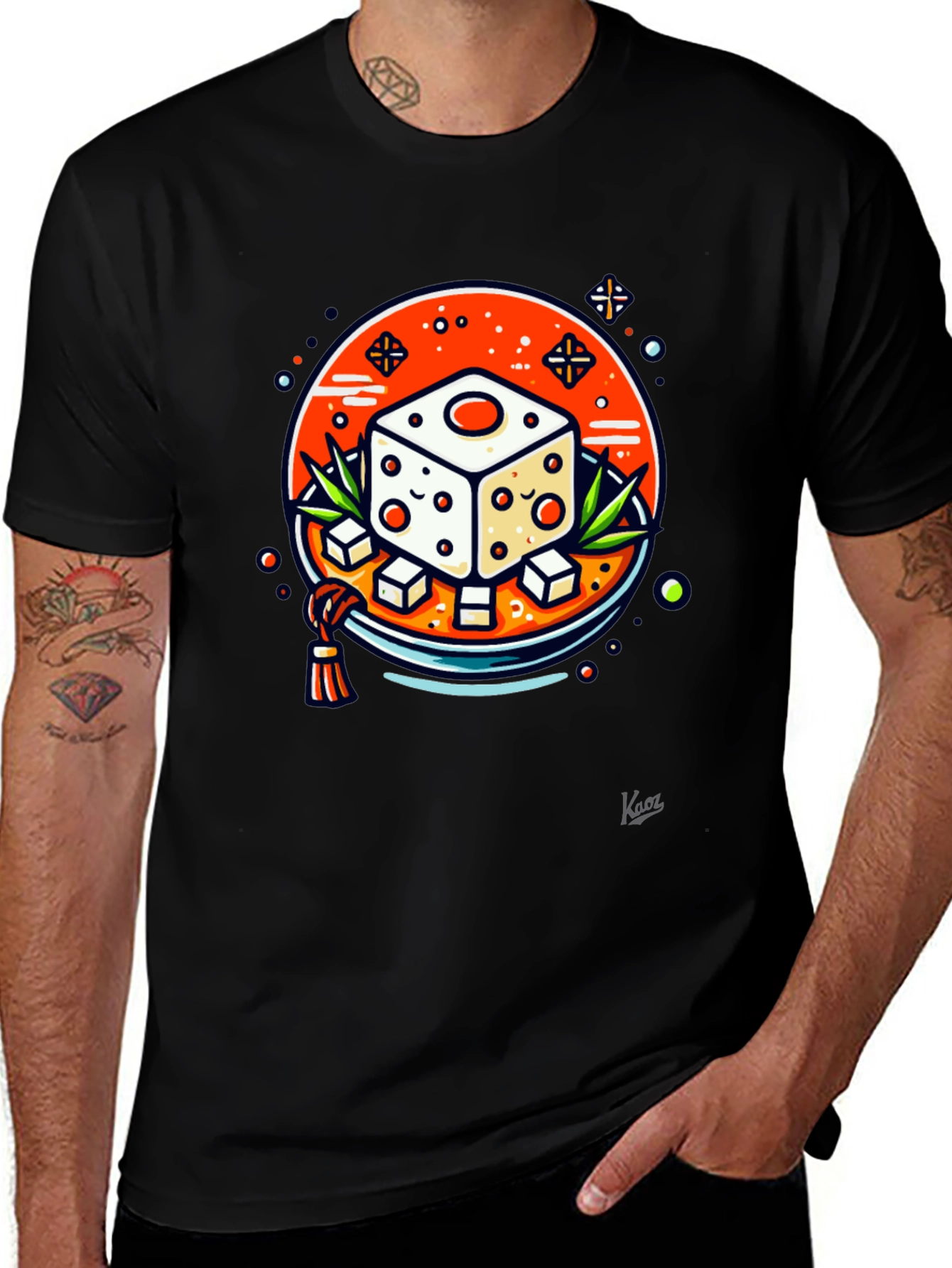 Variant 23 of Dice Foodie T-Shirt - Unique Graphic Tee