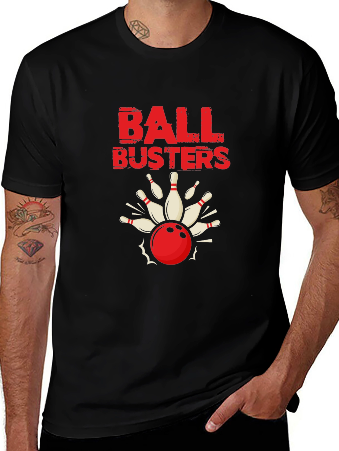 Variant 24 of Ball Busters Bowling T-Shirt