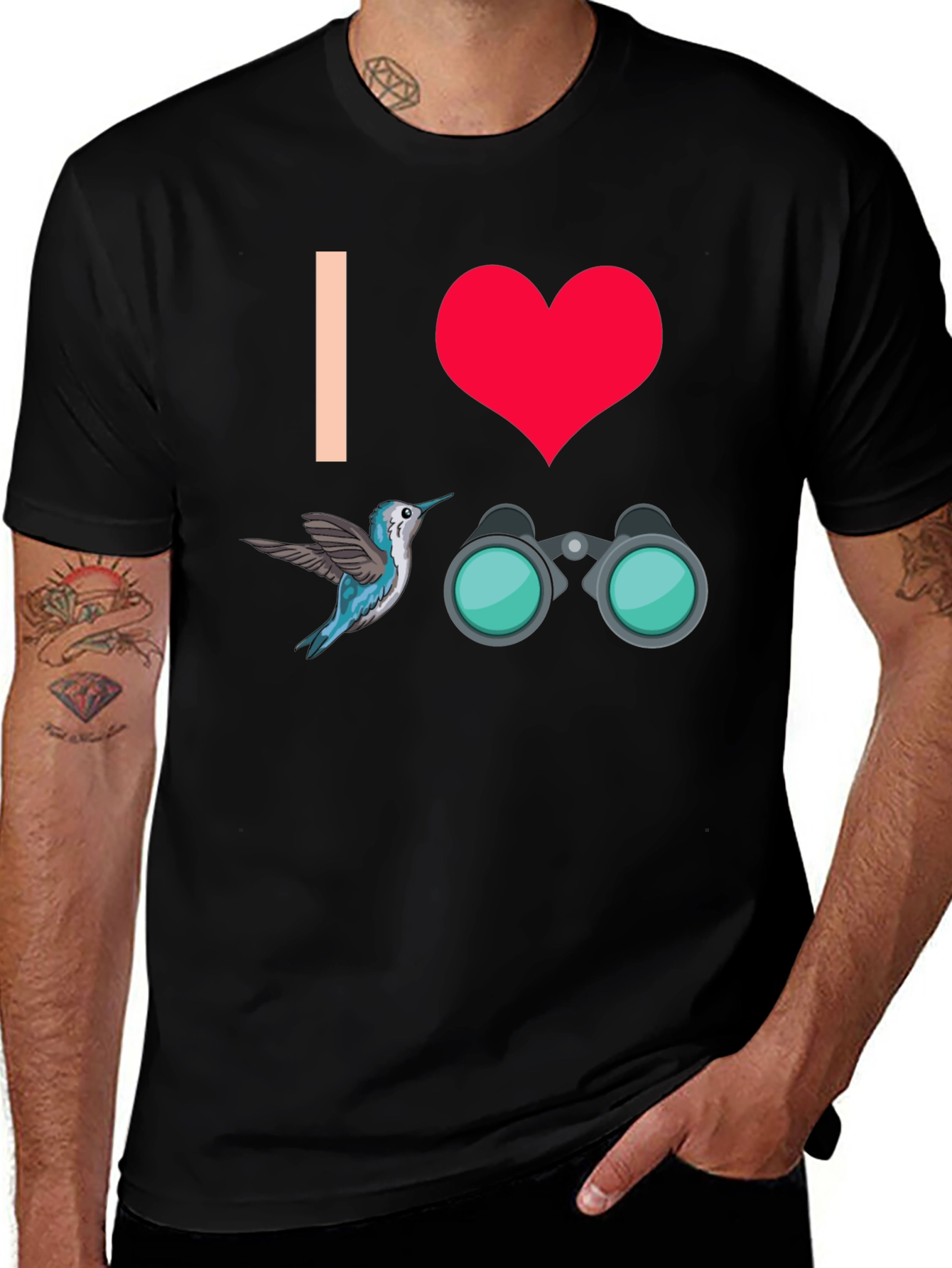 I Heart Birding T-Shirt - Nature Lover Gift