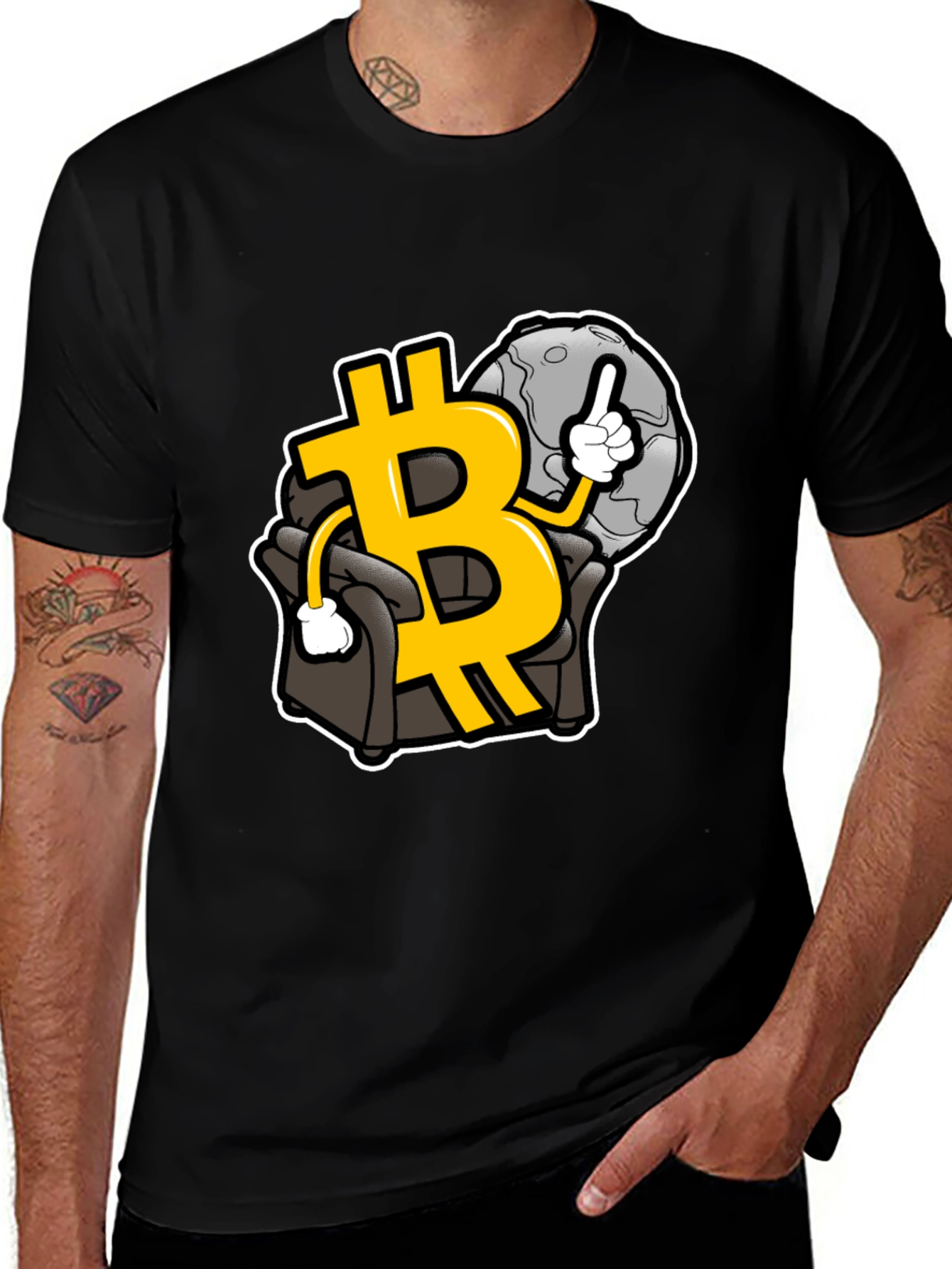 Variant 14 of Bitcoin to the Moon T-Shirt