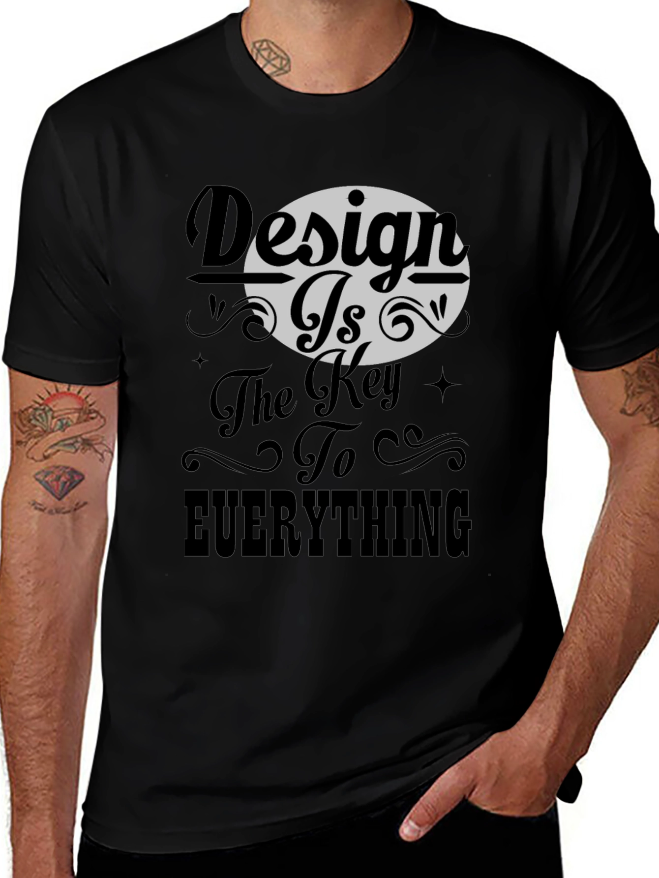 Variant 15 of Design Is Key - Black Graphic Tee
