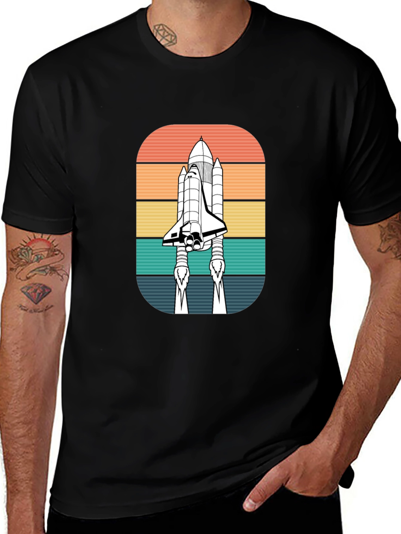 Variant 28 of Retro Space Shuttle T-Shirt - Vintage Design