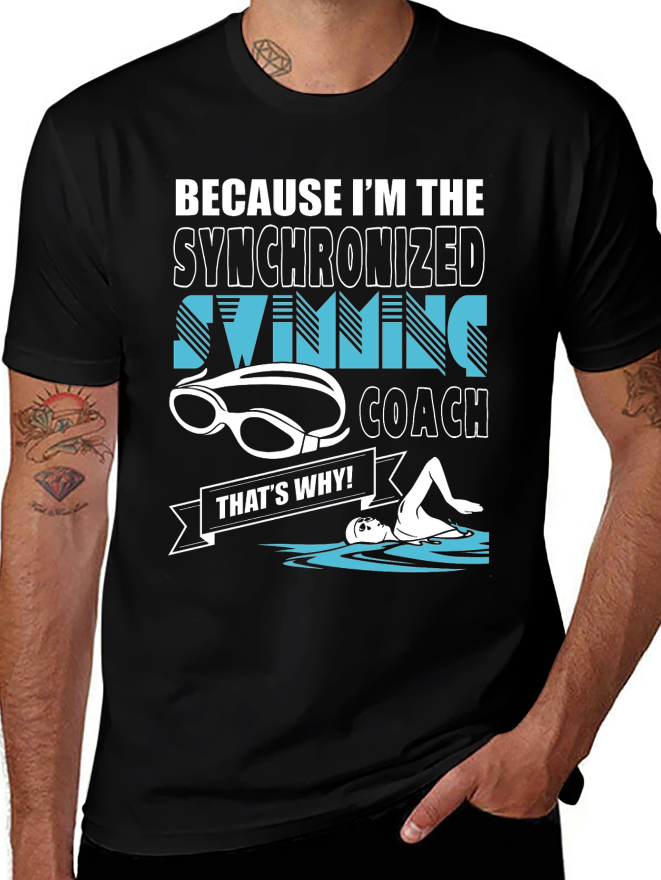 Synchronized Swimming Coach T-Shirt - Funny Gift