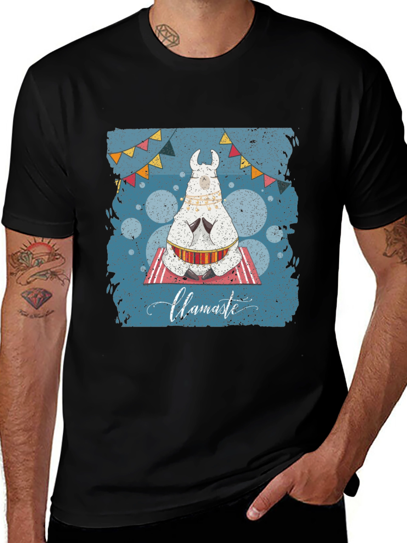 Namaste Llama Meditation T-Shirt