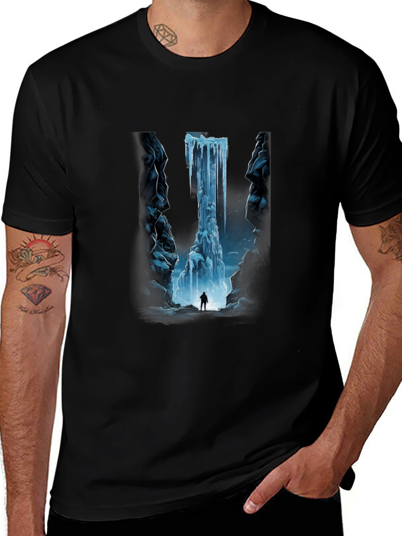 Variant 6 of Icy Cave Graphic Tee - Adventure Awaits