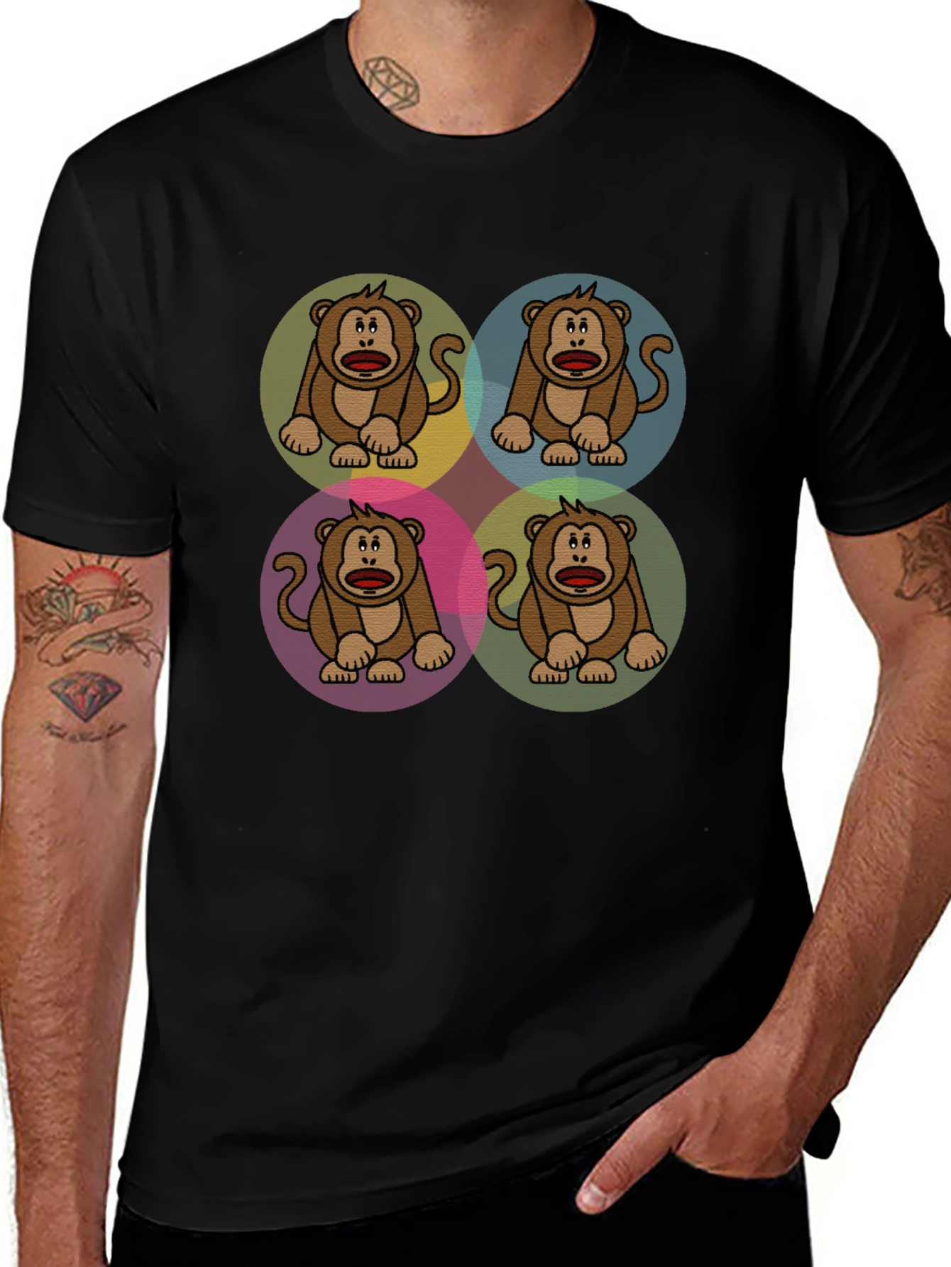 Variant 29 of Monkey Pop Art Graphic Tee