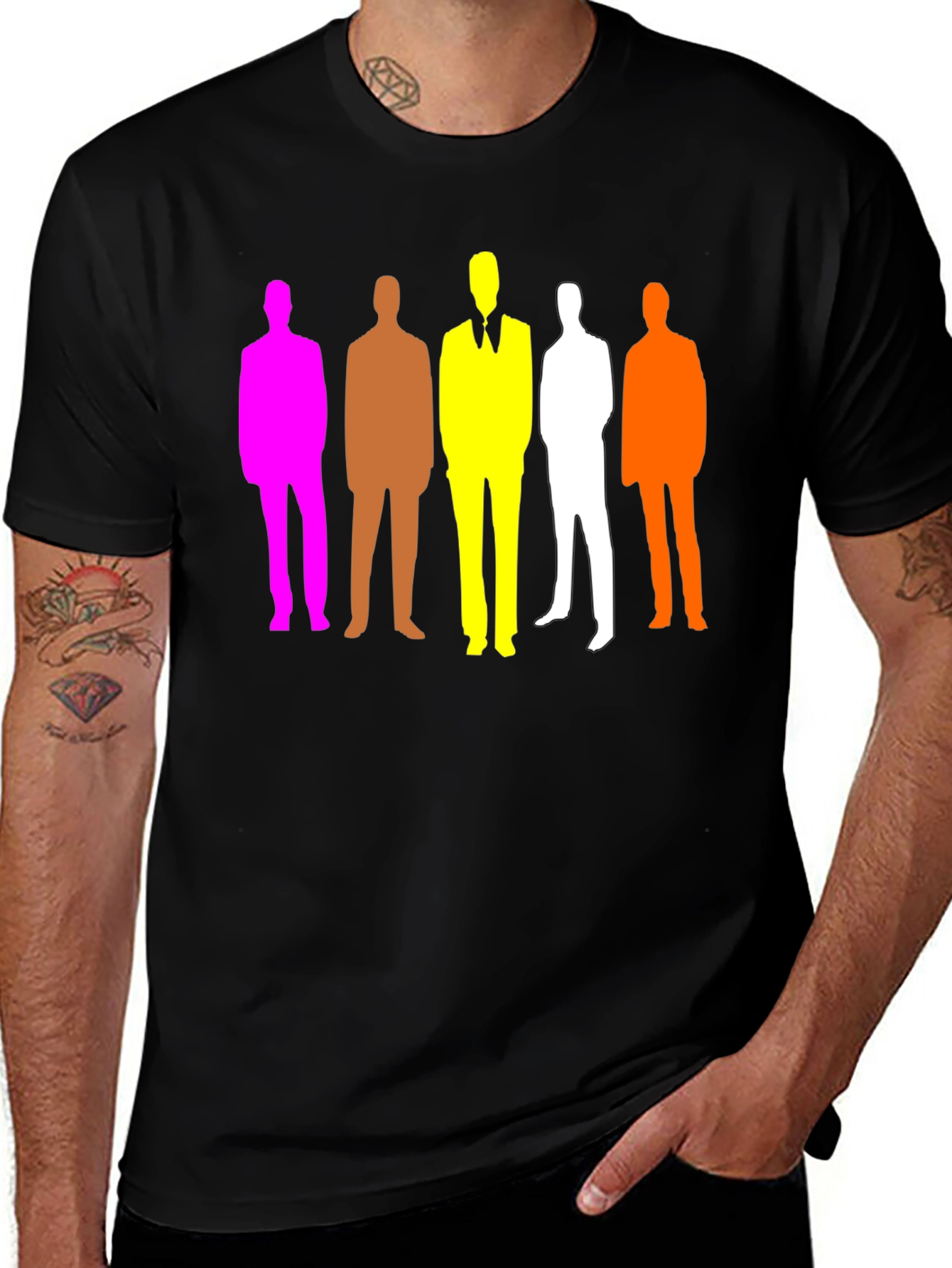Colorful Silhouette Men T-Shirt