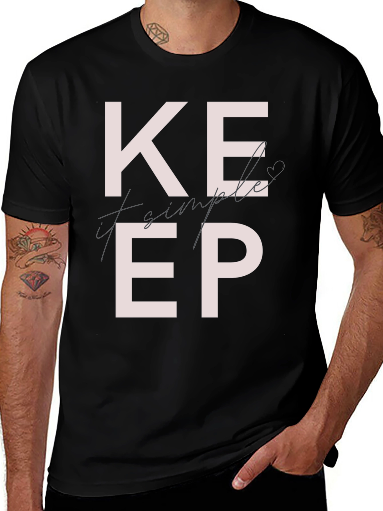 Variant 3 of Keep It Simple Graphic T-Shirt